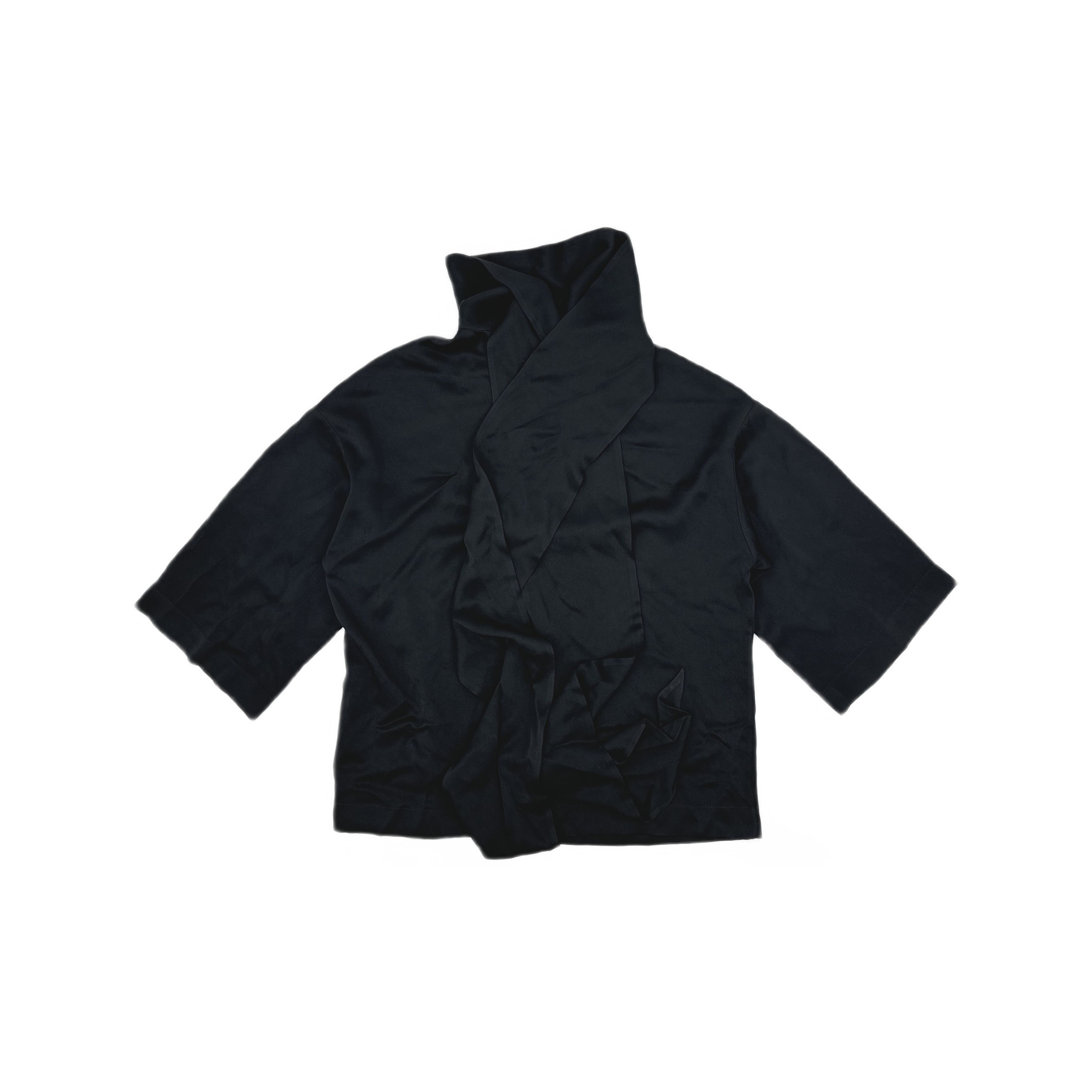 Saint Laurent Paris Saint Laurent Black Long Sleeve Blouse Size 36 Size XS / US 0-2 / IT 36-38 - 1 Thumbnail
