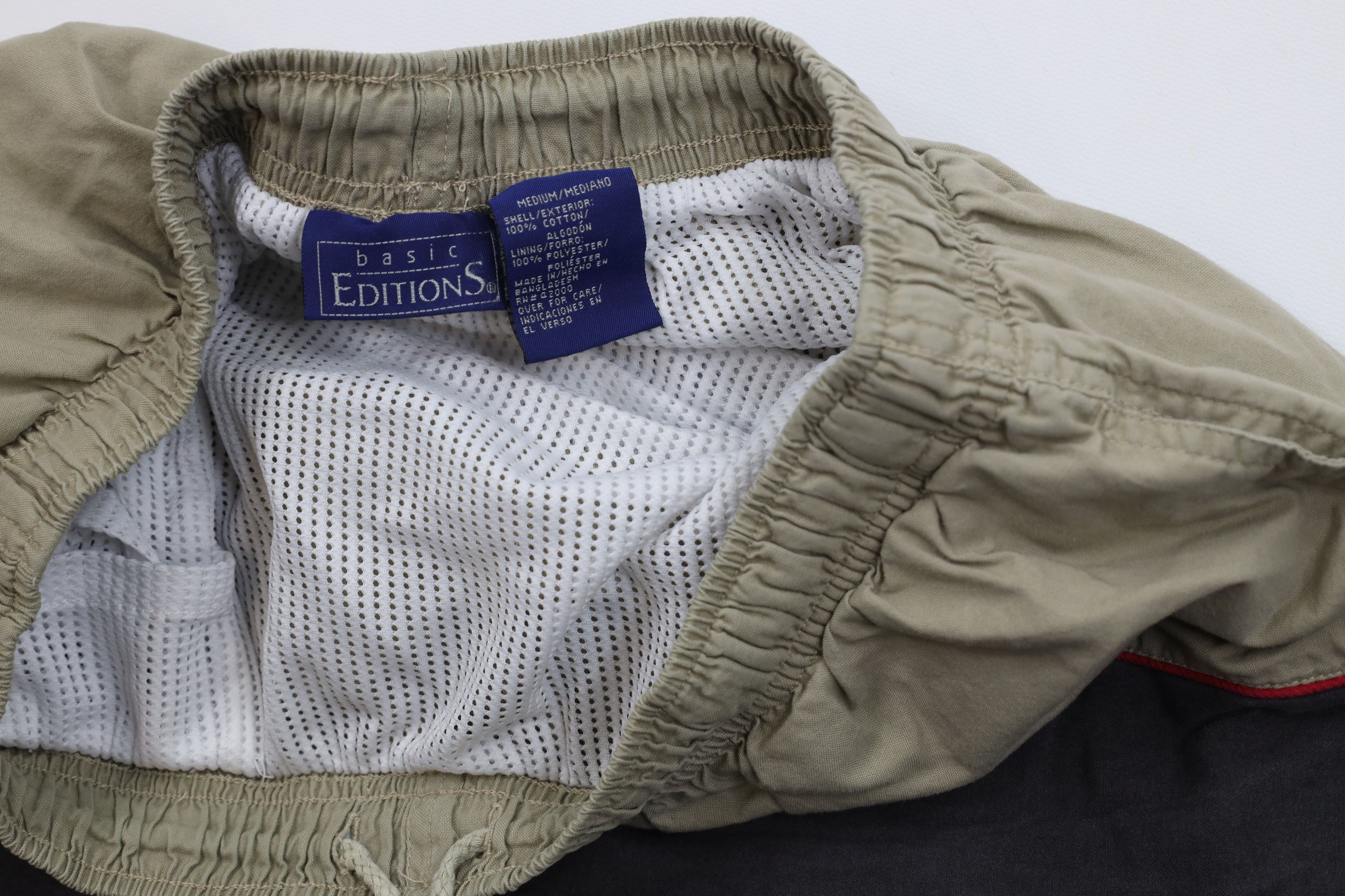 Vintage Vintage 90s Streetwear Block Lined Shorts Swim Trunks Cotton Size US 34 / EU 50 - 6 Thumbnail