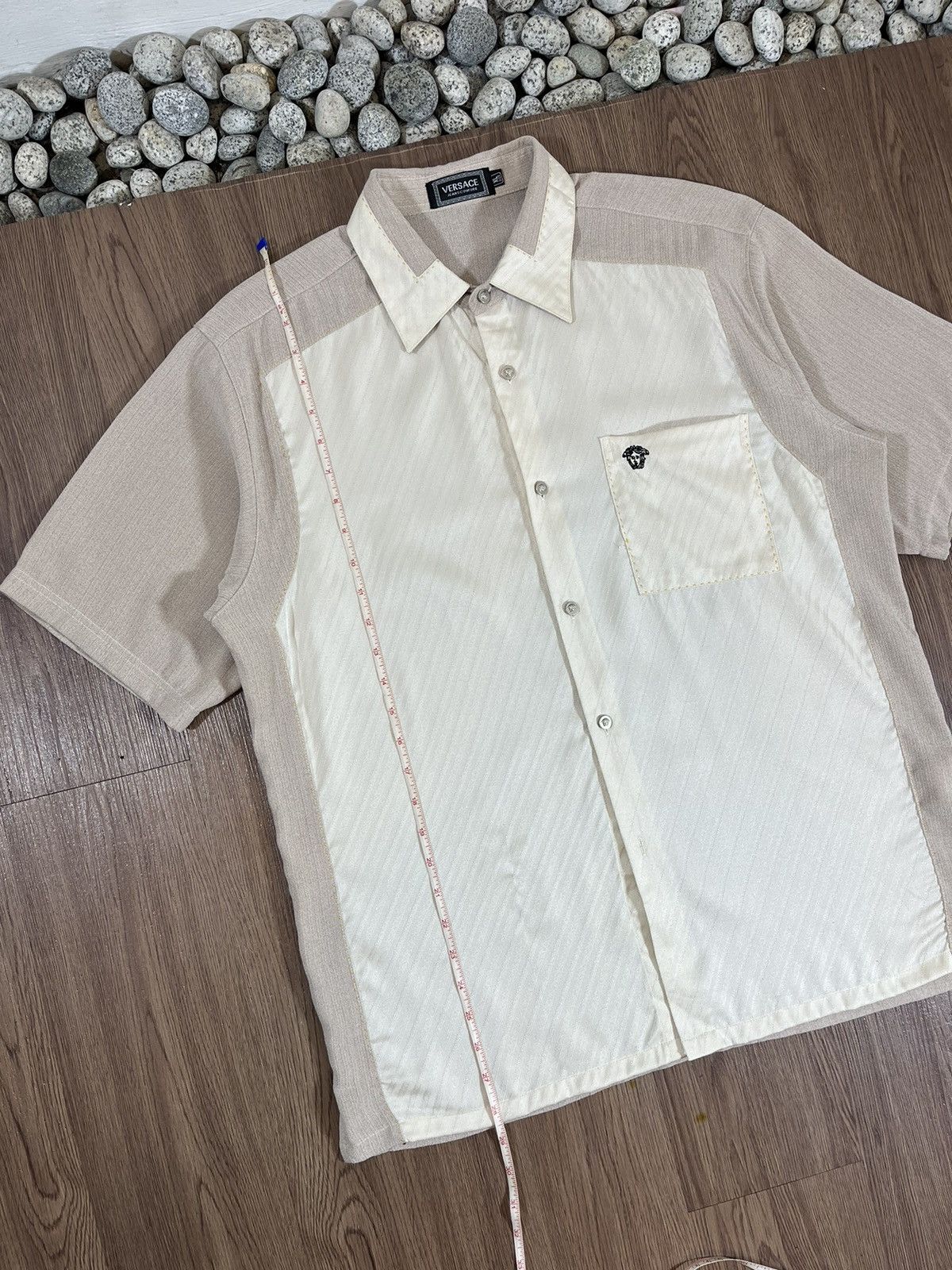 Versace Jeans Couture Versace Jeans Couture – Silk Open Collar Shirt Size US L / EU 52-54 / 3 - 18 Thumbnail