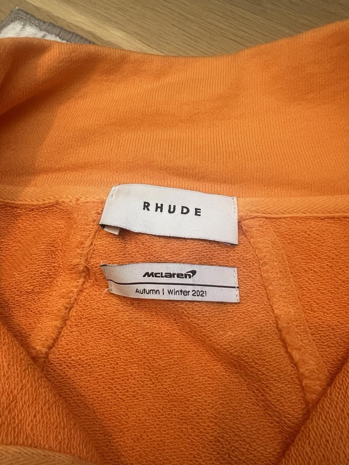 Rhude Rhude Mclaren Half Zip Pullover Light Orange Size Small Size US S / EU 44-46 / 1 - 4 Thumbnail