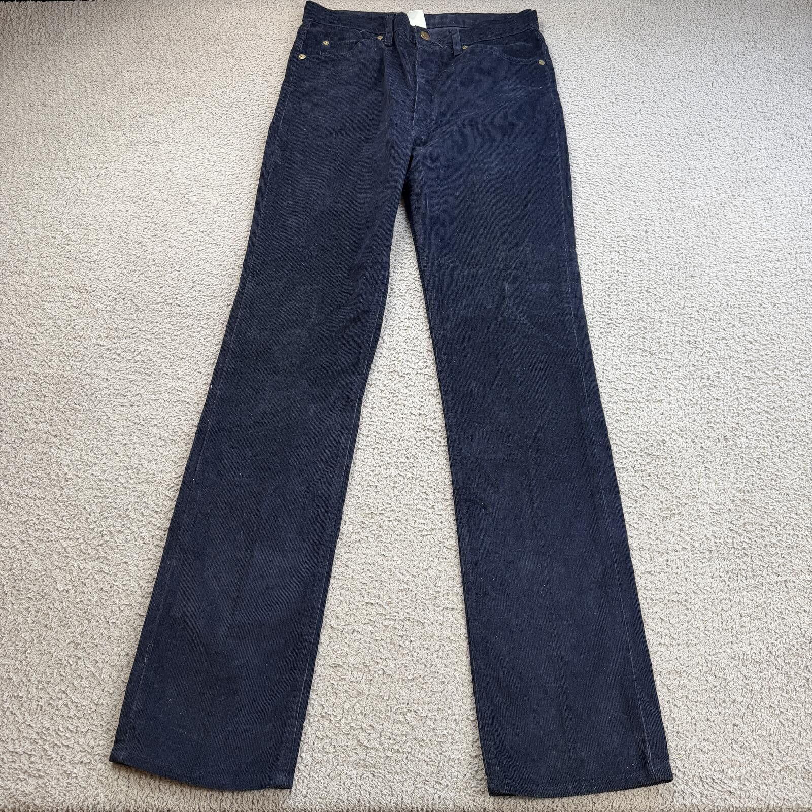 Other Vintage 80s Cowden Navy Corduroy Pants 32x34 Bootcut USA Size 32" / US 10 / IT 46 - 1 Thumbnail
