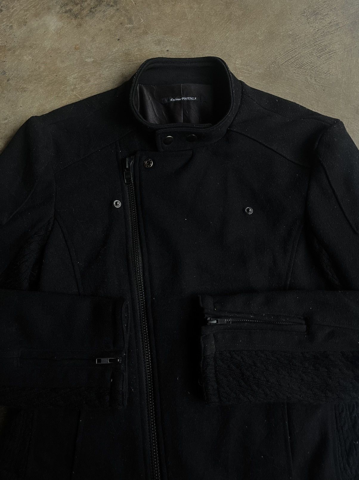 14th Addiction 2000s JAPANESE ASYMMETRICAL WOOL ZIP JACKET BIKERS VKEI PUNK Size US L / EU 52-54 / 3 - 6 Thumbnail