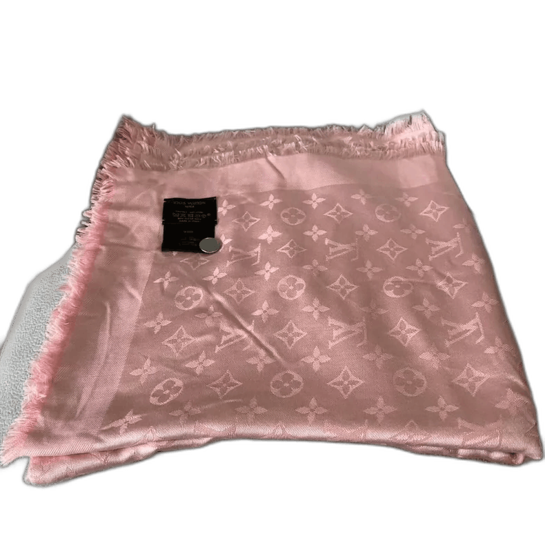Louis Vuitton Louis Vuitton Pink Printed Scarf Size ONE SIZE - 1 Thumbnail