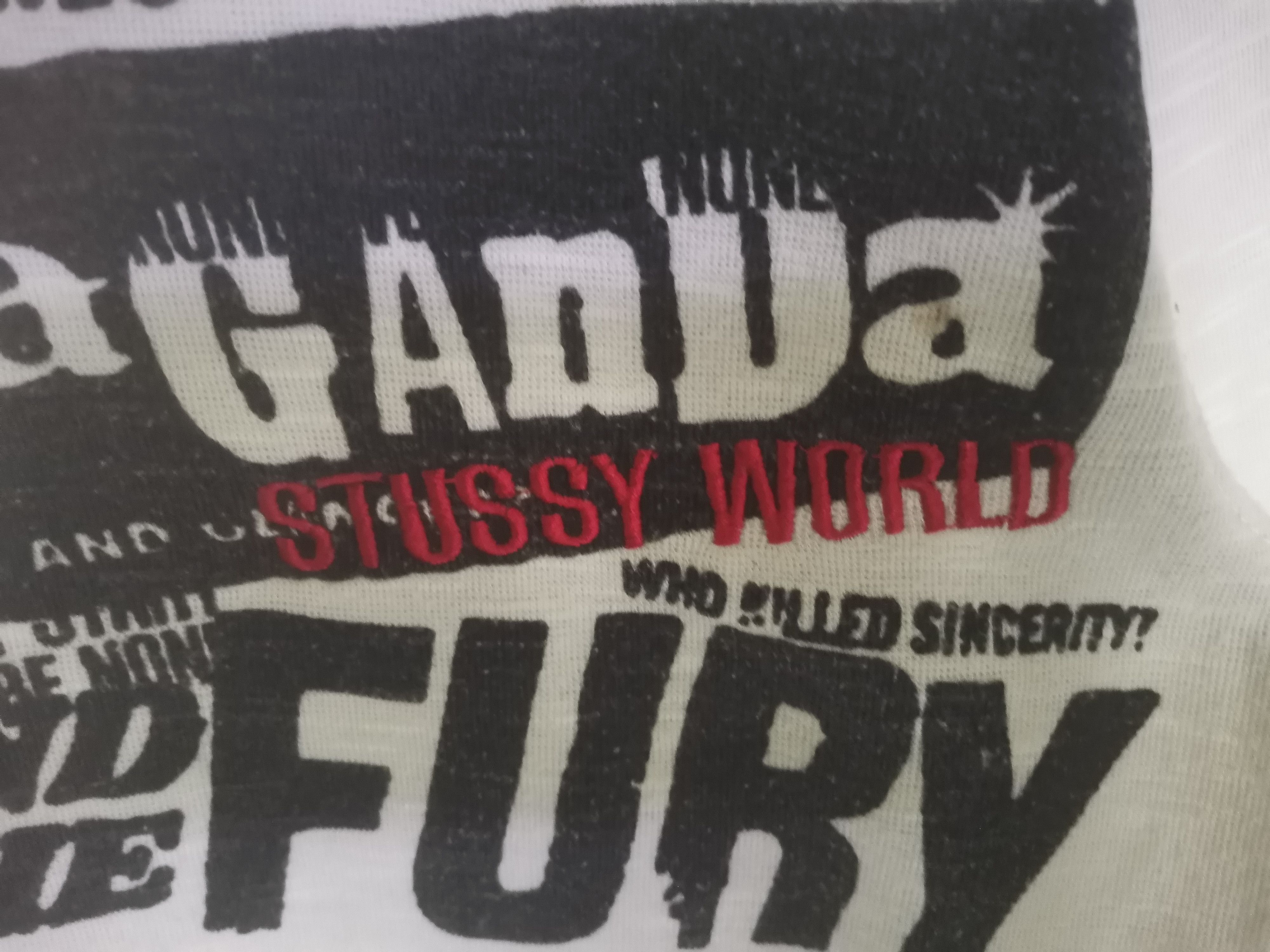 Stussy × Vintage Rare vintage Stussy Propaganda jacket hoodies Size US L / EU 52-54 / 3 - 6 Thumbnail
