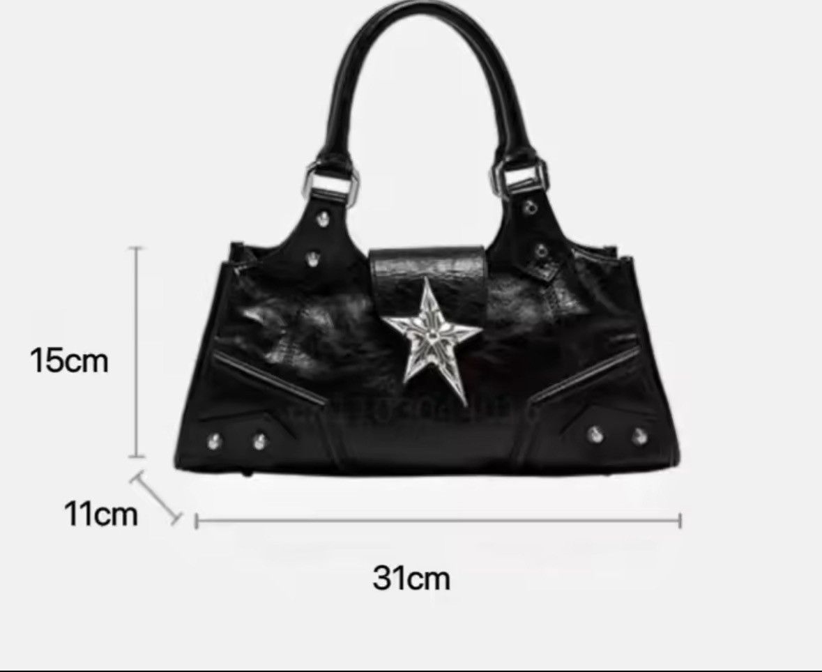 Other Gothic Star Girl Black Bag Women Vintage Handbag Size ONE SIZE - 7 Thumbnail