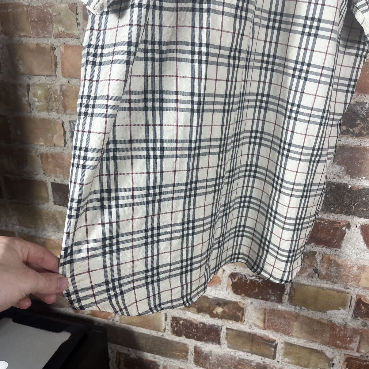 Burberry Vintage 00s Burberry London nova check shirt button up tee Size US XL / EU 56 / 4 - 12 Thumbnail