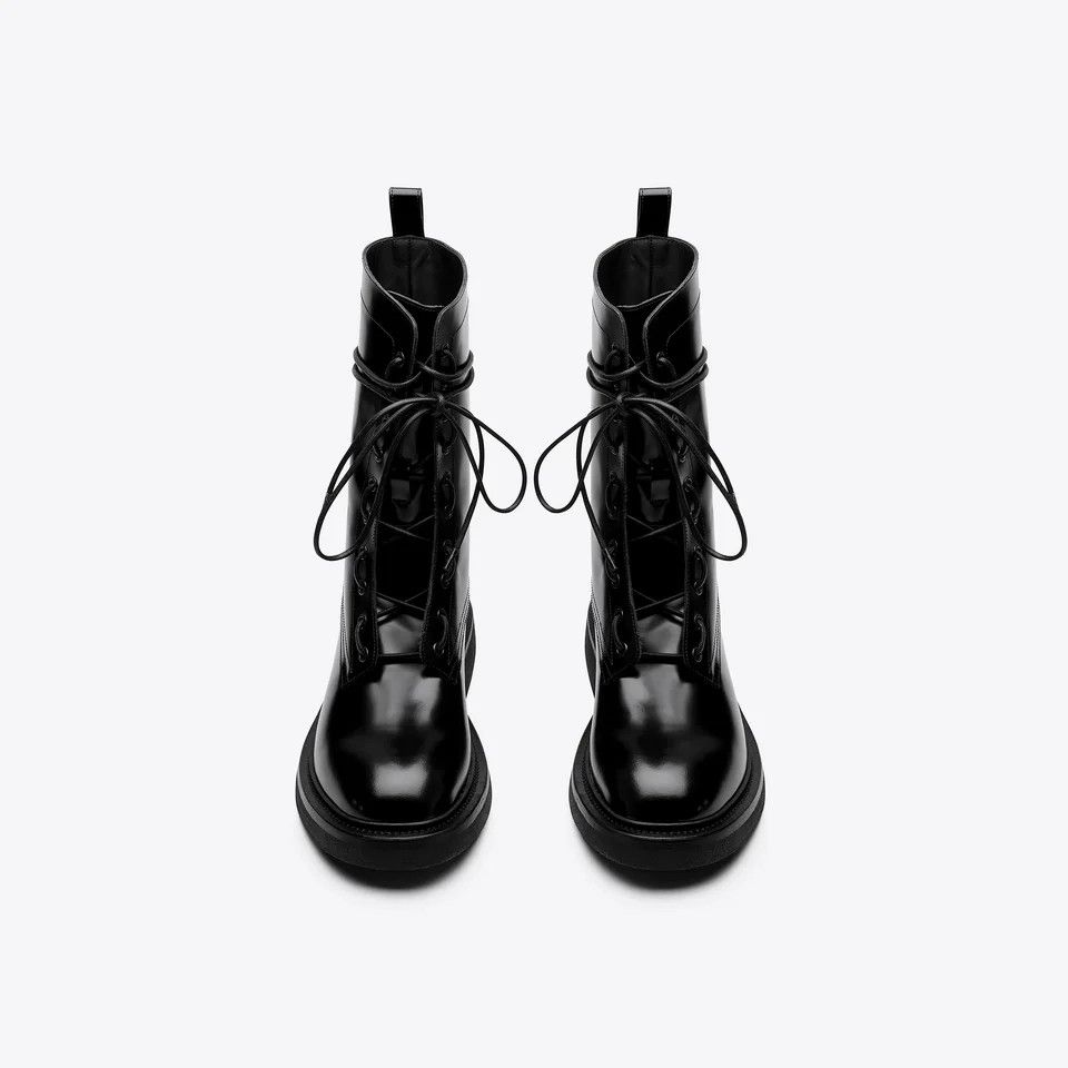 From The First From The First Black Leather Lorenzo Navigate Boots 42 Size US 9 / EU 42 - 11 Thumbnail