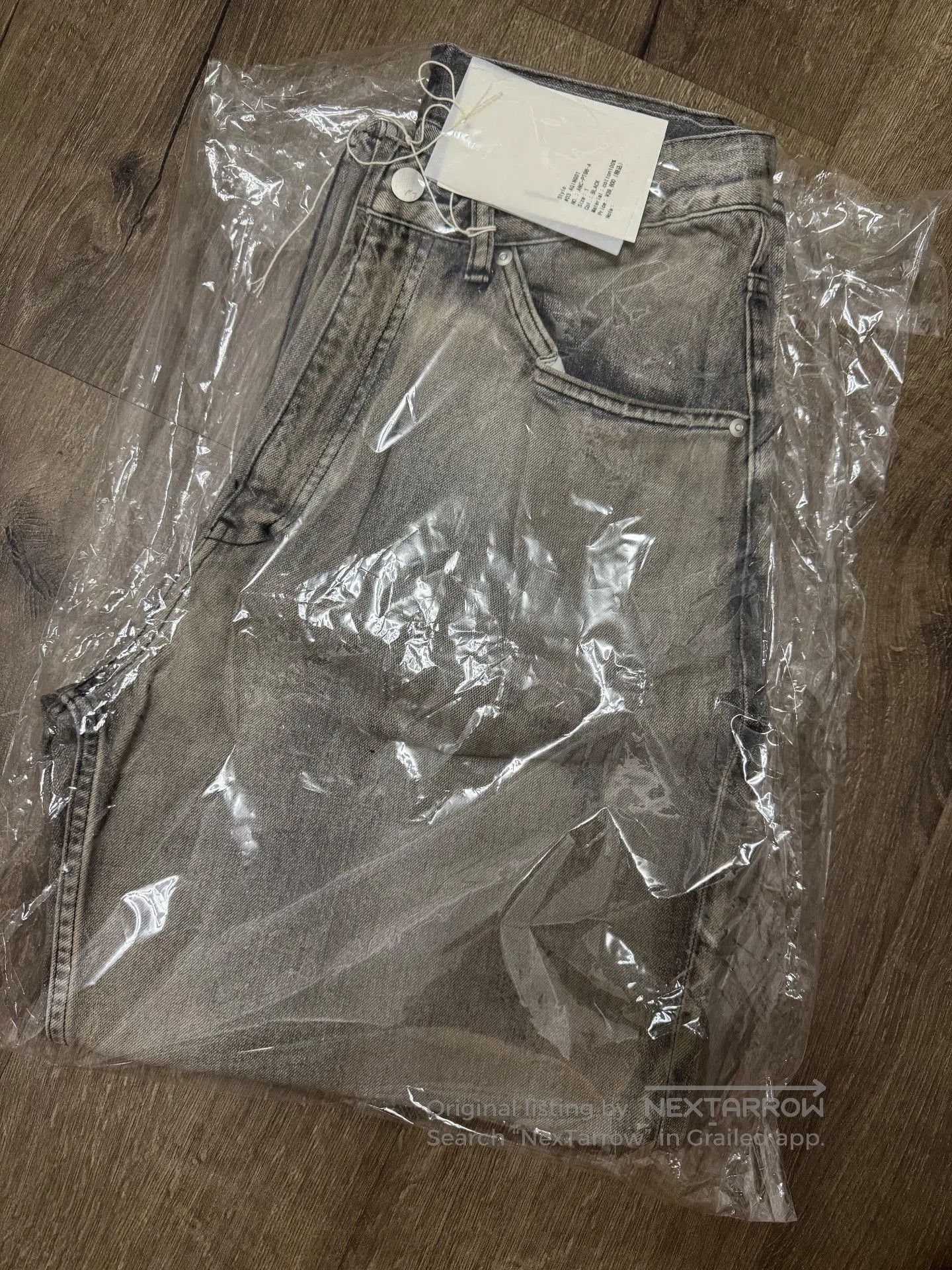 ANACHRONORM Japanese Washed Vintage Straight Jeans. Size US 32 / EU 48 - 2 Thumbnail