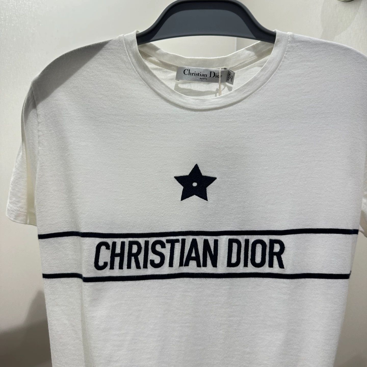 Christian Dior Monsieur Christian Dior apr762 Star Slogan SS Tee S Cotton Size S / US 4 / IT 40 - 6 Thumbnail