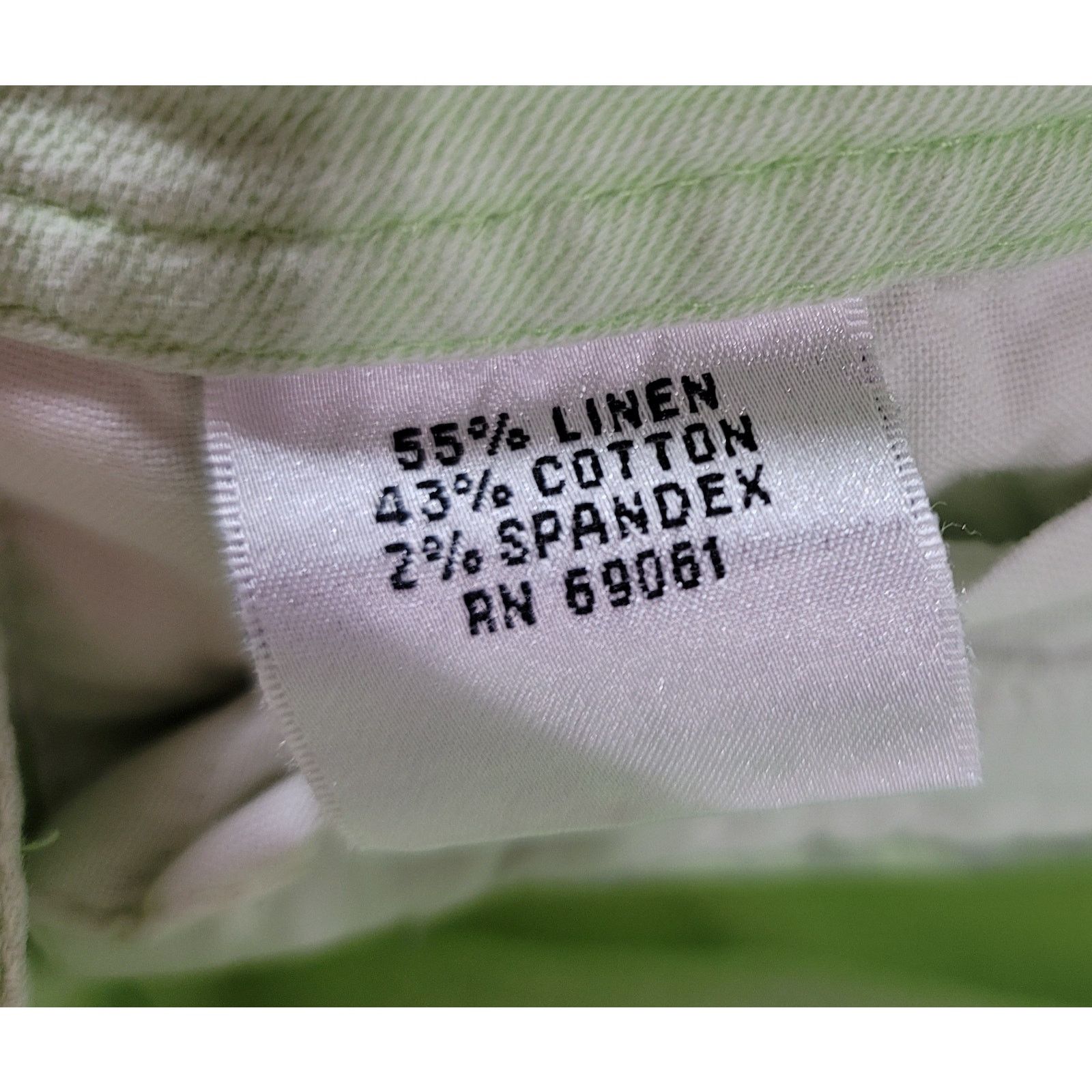 Other Talbots Mint Green Women's Capri 12 Faux Front Pockets Size 34" / US 12 / IT 48 - 3 Thumbnail