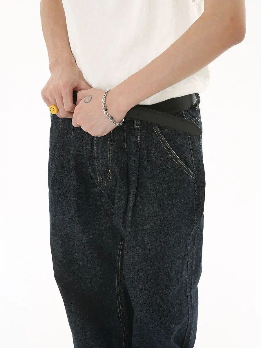 Japanese Brand Retro loose high street straight leg jeans Size US 32 / EU 48 - 4 Thumbnail