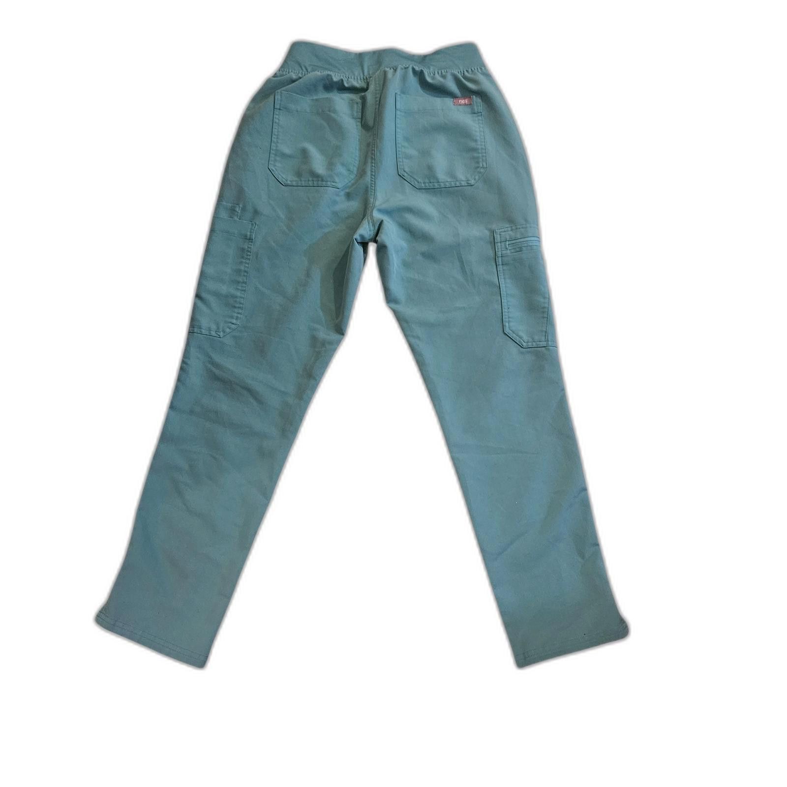 Designer FIGS Women’s Small Teal Scrub Pants Size 28" / US 6 / IT 42 - 3 Thumbnail