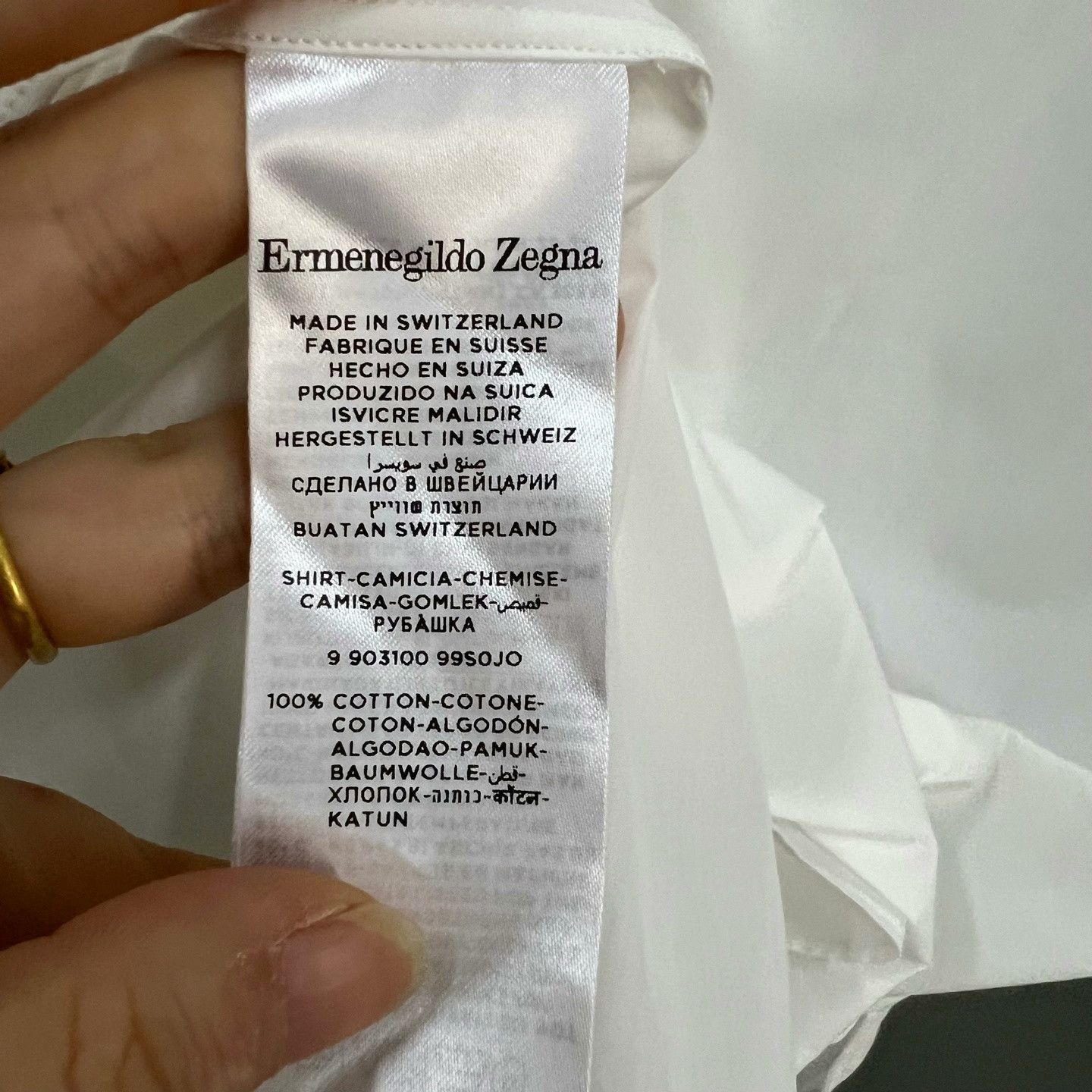 Ermenegildo Zegna Zegna White Shirt Size 42 Size US XS / EU 42 / 0 - 3 Thumbnail