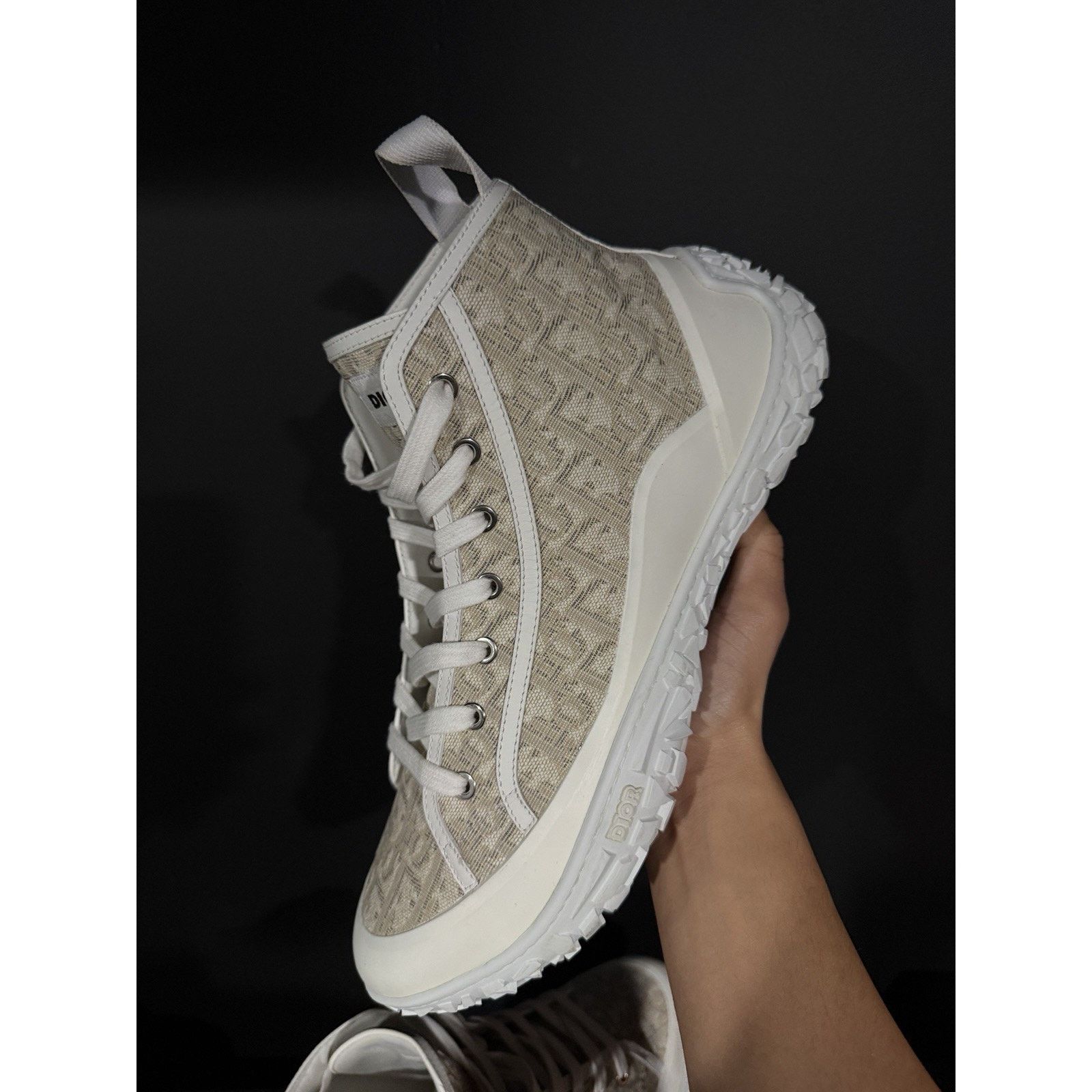 Dior Dior B28 High Beige Sneakers Size US 13/46eu Rare Size US 13 / EU 46 - 3 Thumbnail