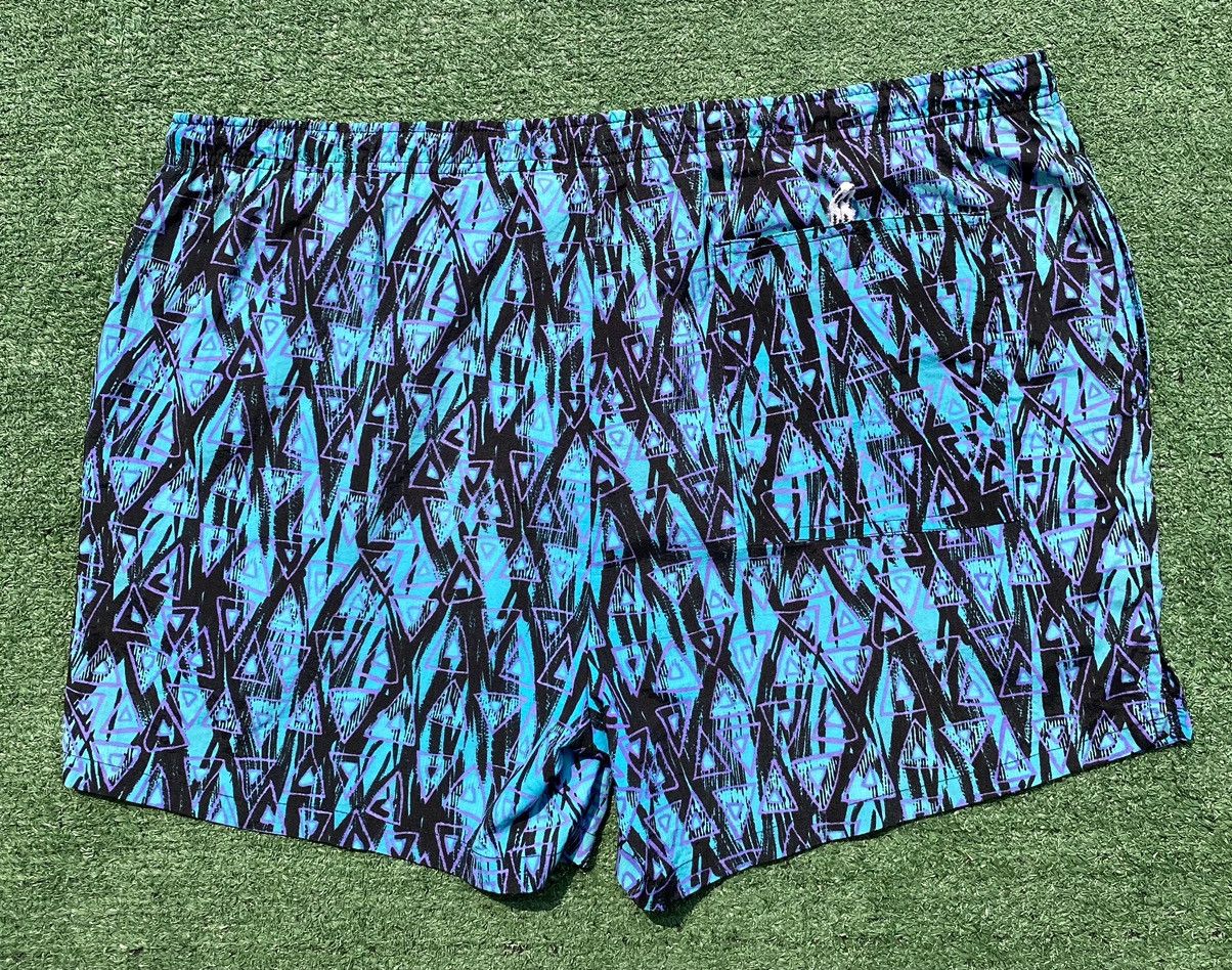 Bugle Boy VTG 90’s Navigata By Bugle Boy Patterned Lined Swim Shorts Size US 38 / EU 54 - 6 Thumbnail