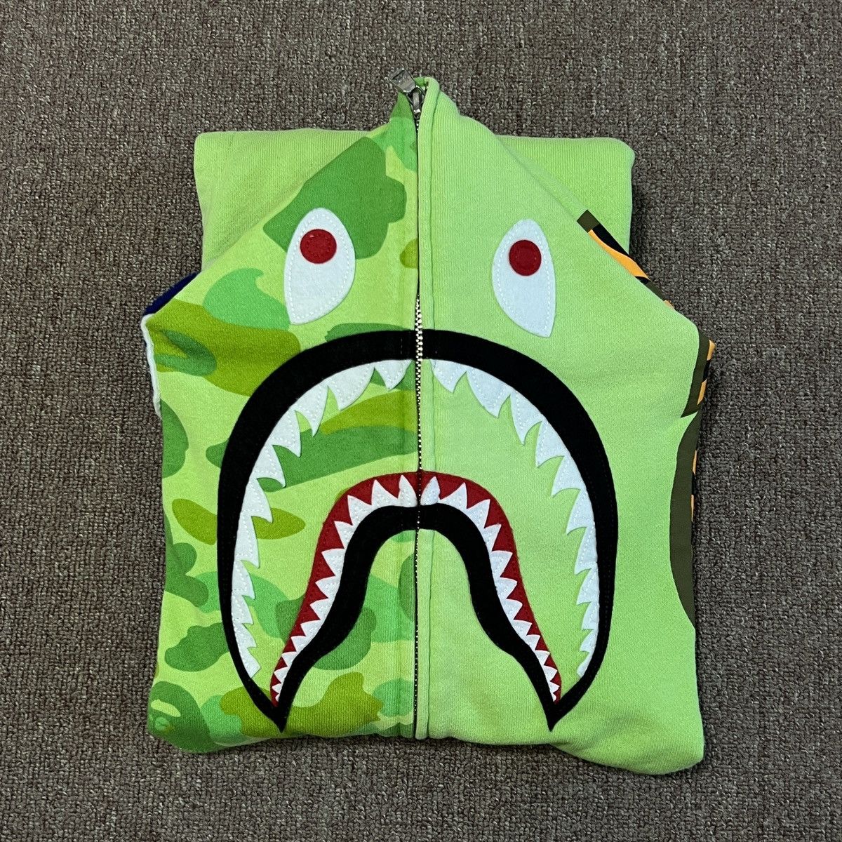 Lime green bape hoodie best sale