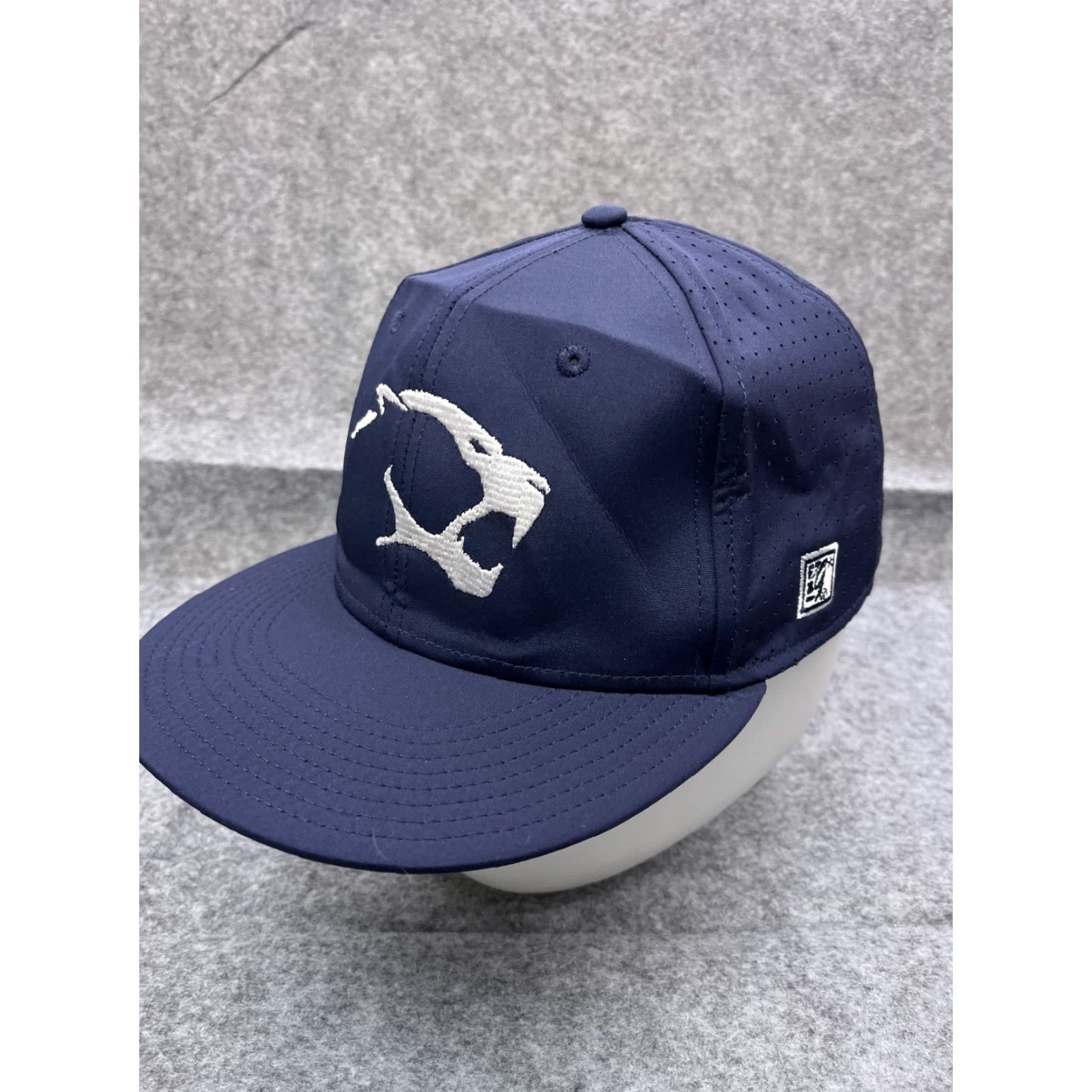 Cougar The Game Hat Cap Fitted Adult Medium Blue White Polyester Spandex Sports Size ONE SIZE - 4 Thumbnail