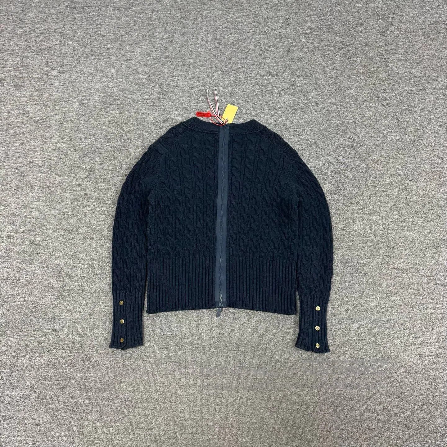 Thom Browne Thom Browne Cable Knit Gold Button Cardigan. Size US S / EU 44-46 / 1 - 2 Thumbnail