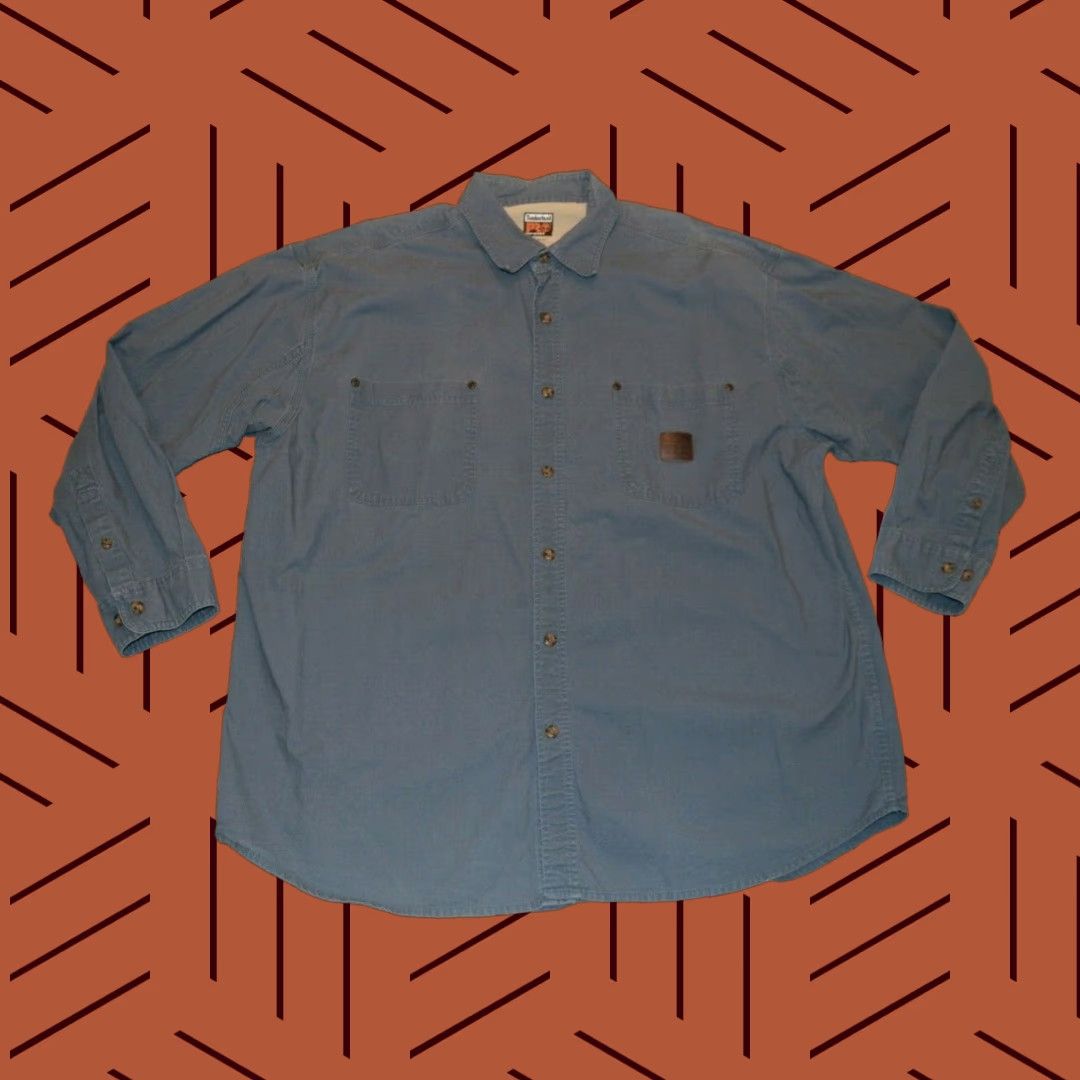 Timberland TIMBERLAND PRO SERIES BLUE LONG SLEEVE BUTTON SHIRT WORK OUTDOOR 2XL MENS Size US XXL / EU 58 / 5 - 1 Thumbnail