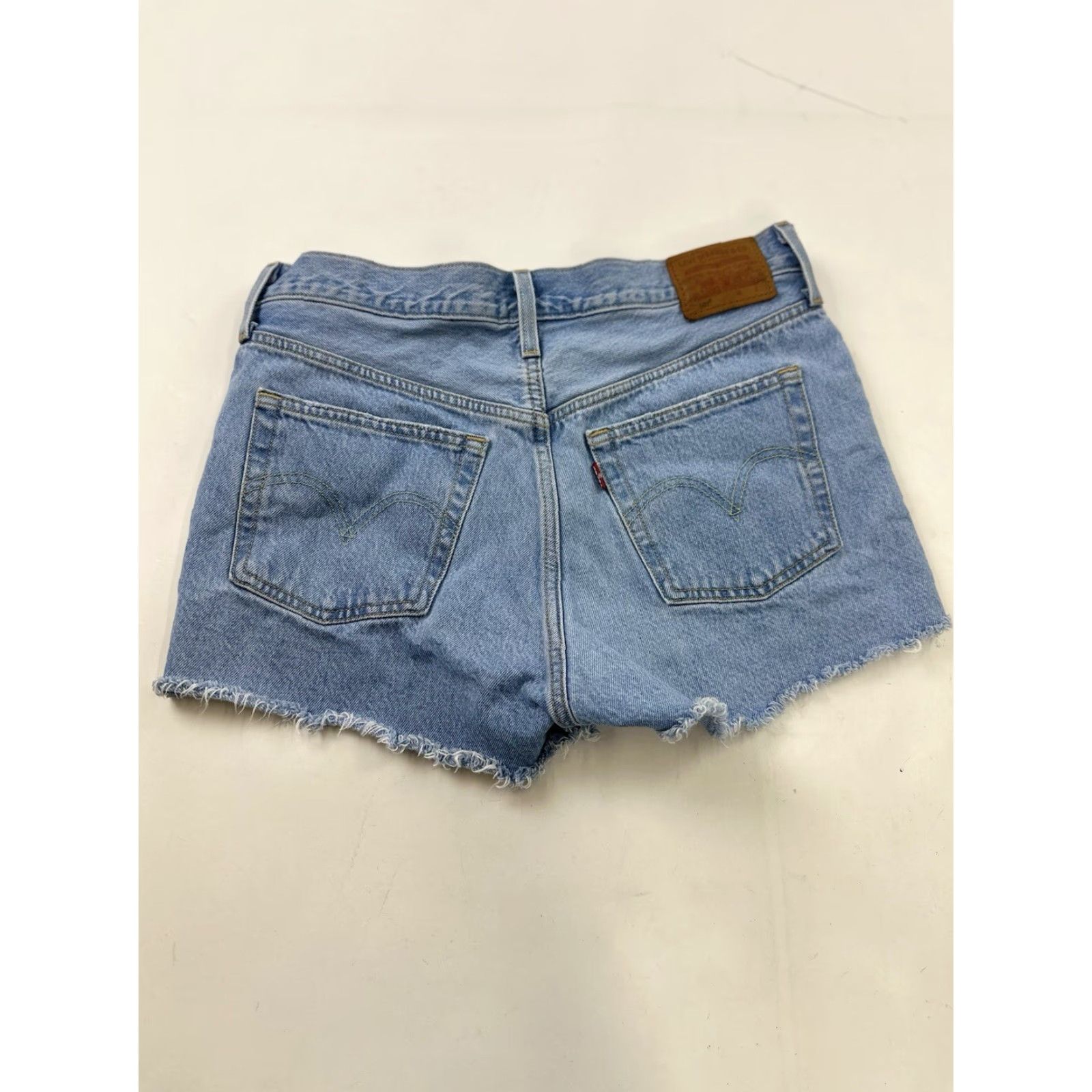 Levi's VINTAGE Levi’s Casual Shorts Women’s 29 Blue Denim Cut-Off Classic Cotton 90s Girls Size 29" - 2 Thumbnail