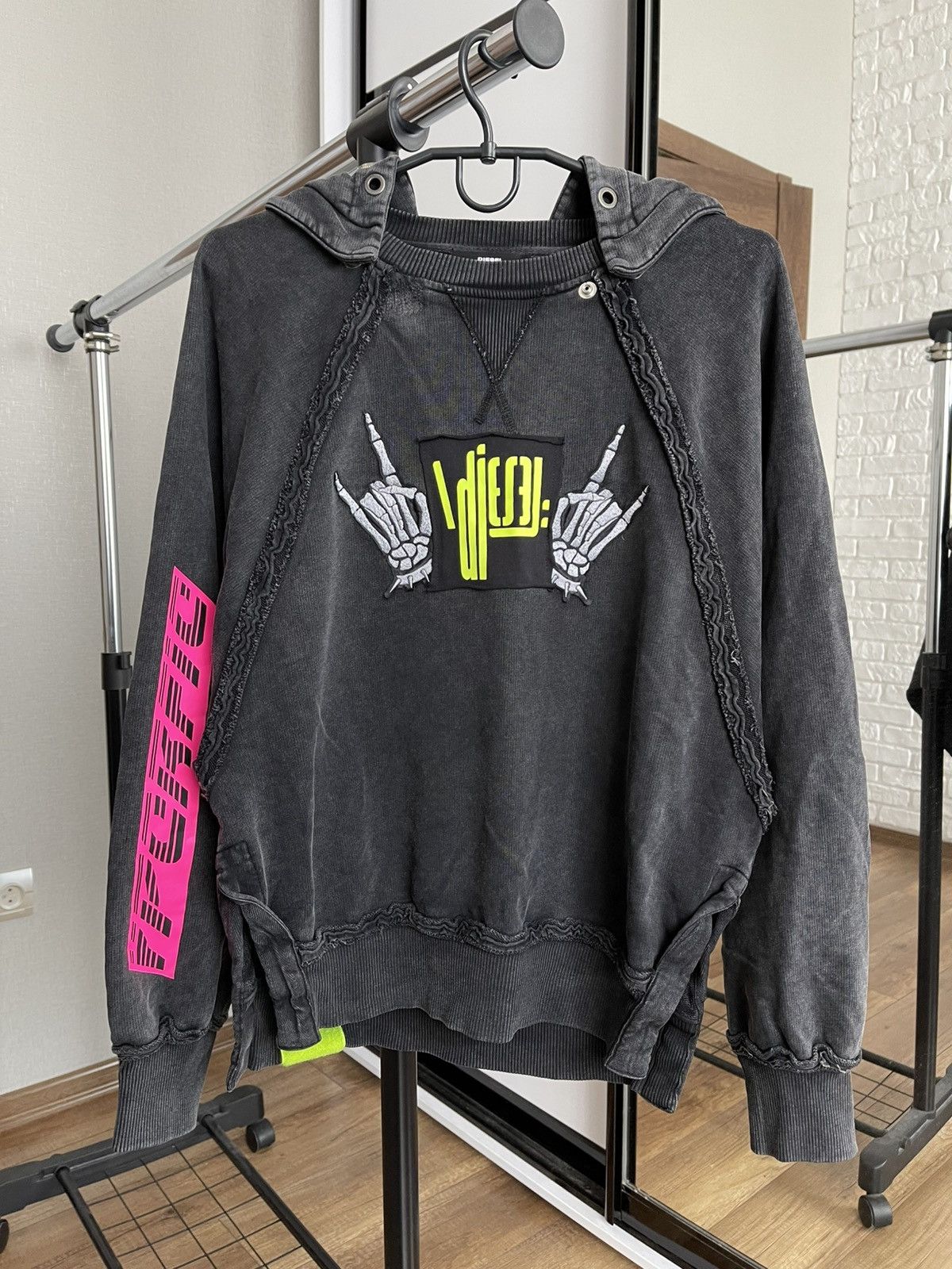 Diesel Diesel F Carol Linefreeze Sample Sweatshirt Hoodie Women’s Size S / US 4 / IT 40 - 3 Thumbnail