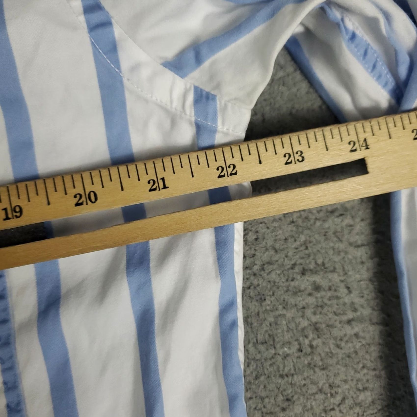 BUGATCHI Bugatchi Shirt Mens Medium Blue Striped Button-Up Long Sleeve Collared Classic Modern Preppy Casual Workwear Size US M / EU 48-50 / 2 - 7 Thumbnail