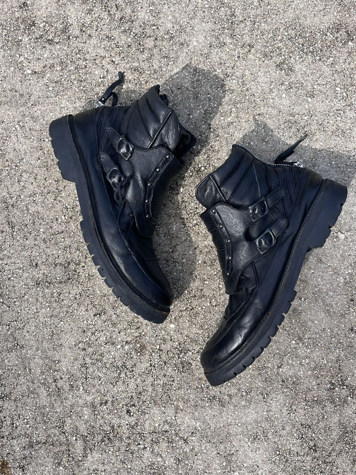 14th Addiction OG 90s 14th addiction back zip boots Size US 10 / EU 43 - 1 Thumbnail