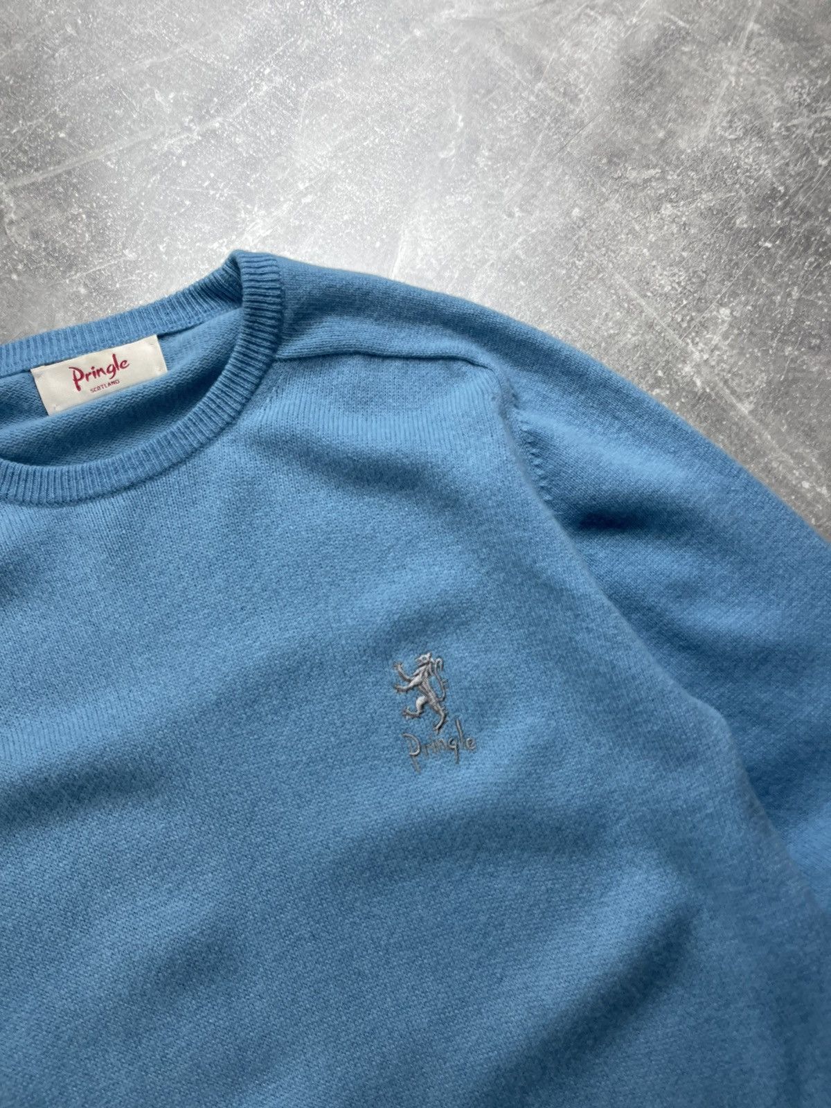 Pringle Of Scotland Pringle of Scotland Pure New Wool Crewneck Sweater Blue Size US M / EU 48-50 / 2 - 6 Thumbnail