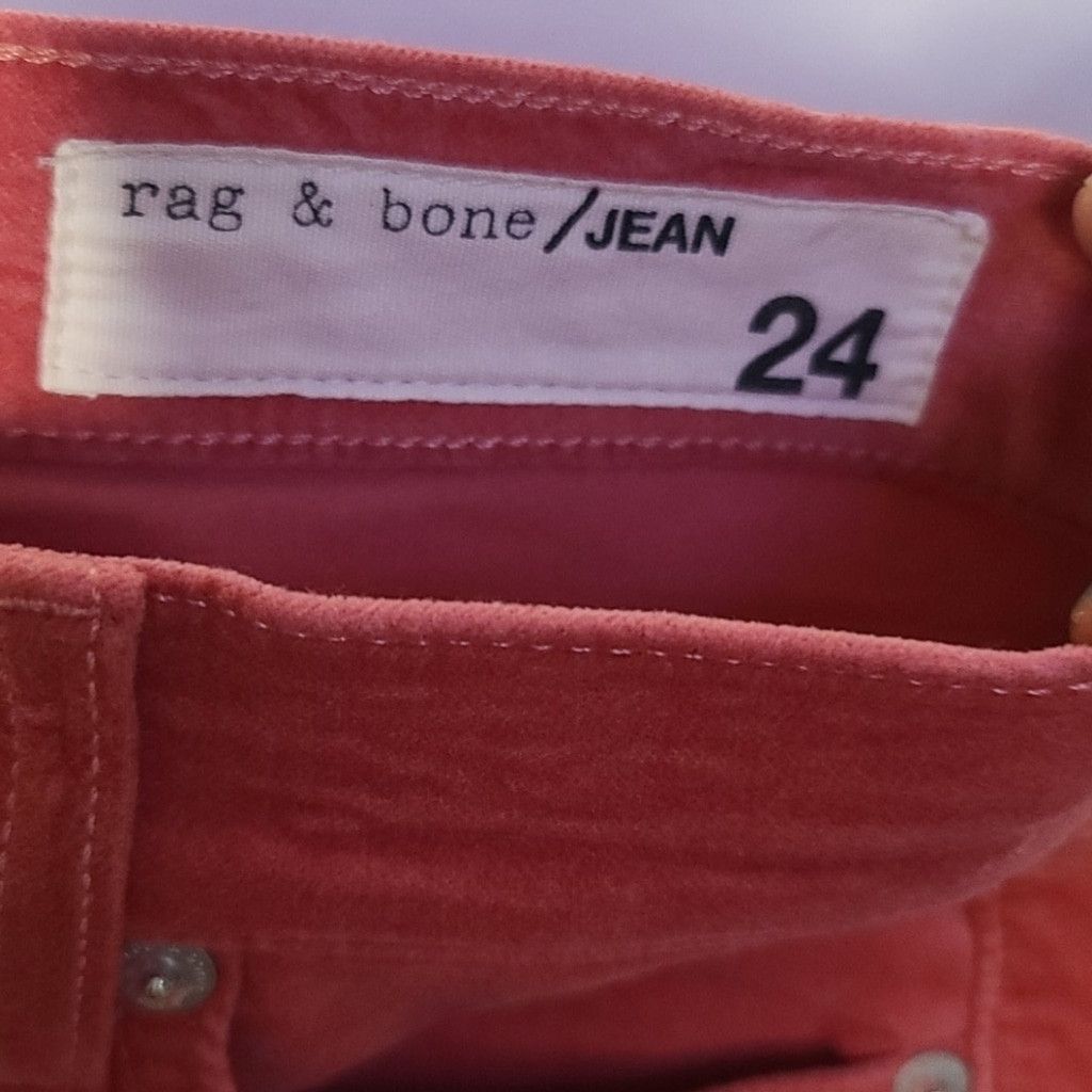Rag & Bone NWOT Limited Edition RAG & BONE Dojo high velvet jeans 24 Size 24" / US 00 / IT 34 - 11 Thumbnail