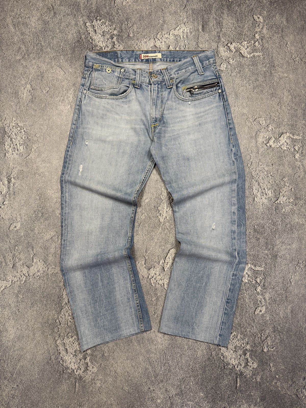 Levi's Vintage Levis 506 Orange Tab Blue Denim Jeans Size 34x34 Size US 34 / EU 50 - 1 Thumbnail