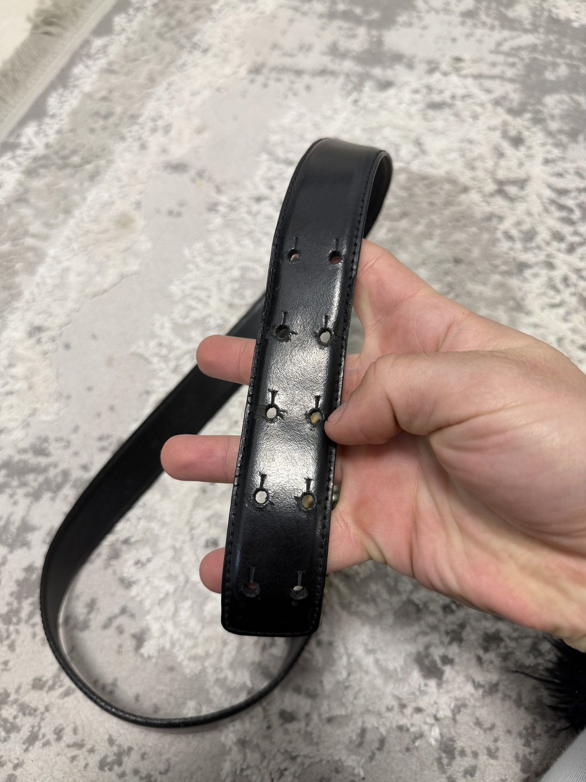 Moschino Black Moschino belt metal logo autentic Size 34 - 7 Thumbnail