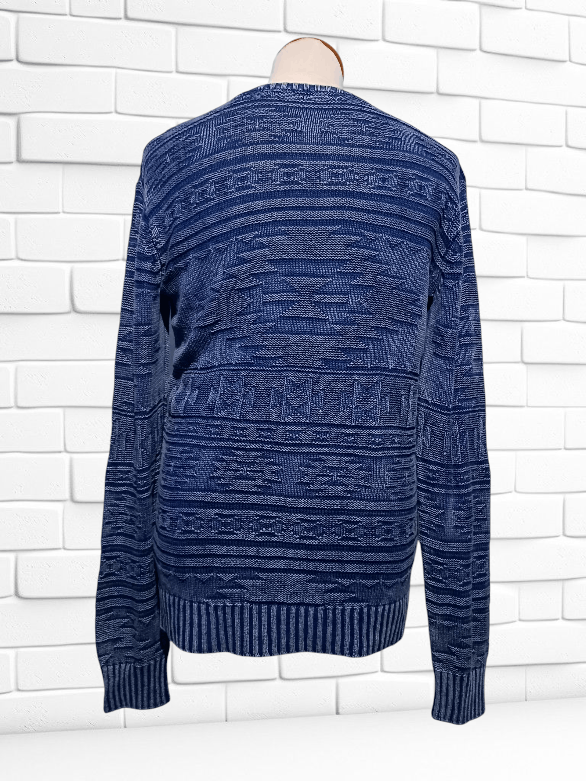 Japanese Brand Indigo Knit Sweater Size US M / EU 48-50 / 2 - 4 Thumbnail