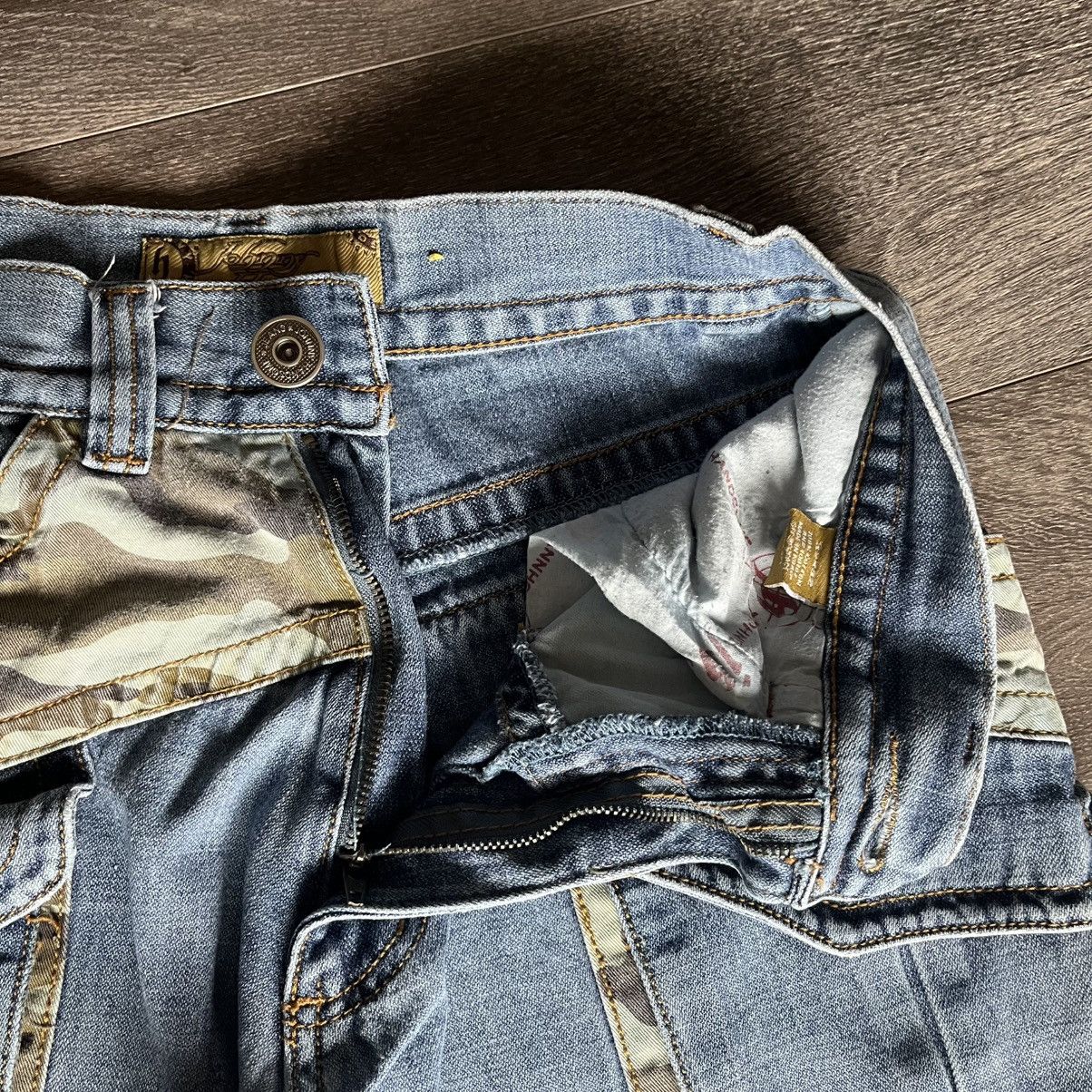 Vintage Vintage 2000s Johnny Handsome Light Washed Camo Denim Jeans Size US 30 / EU 46 - 7 Thumbnail