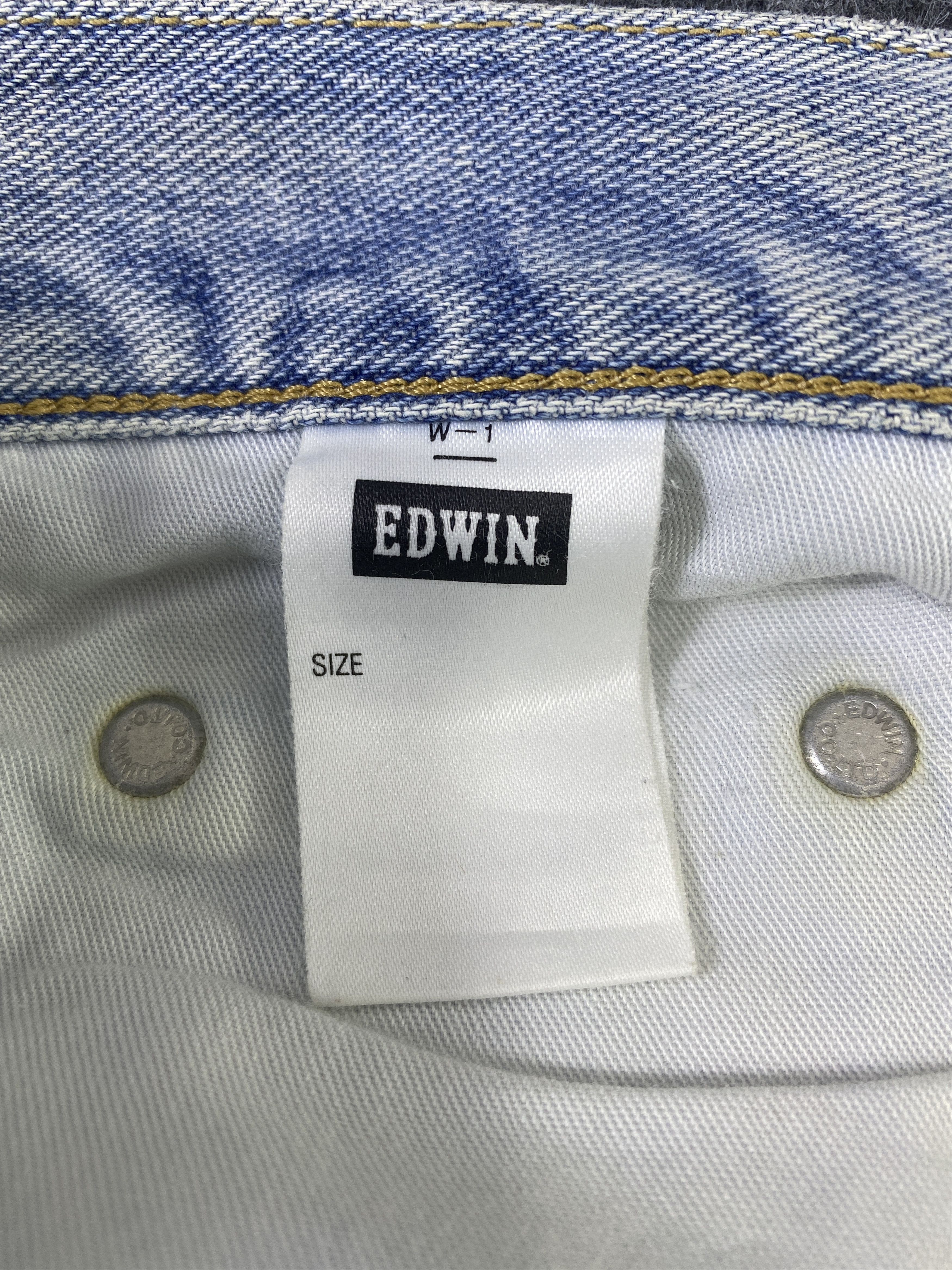 Edwin Edwin 604 Distress Blue Wash Denim - J903 Size US 29 - 7 Thumbnail