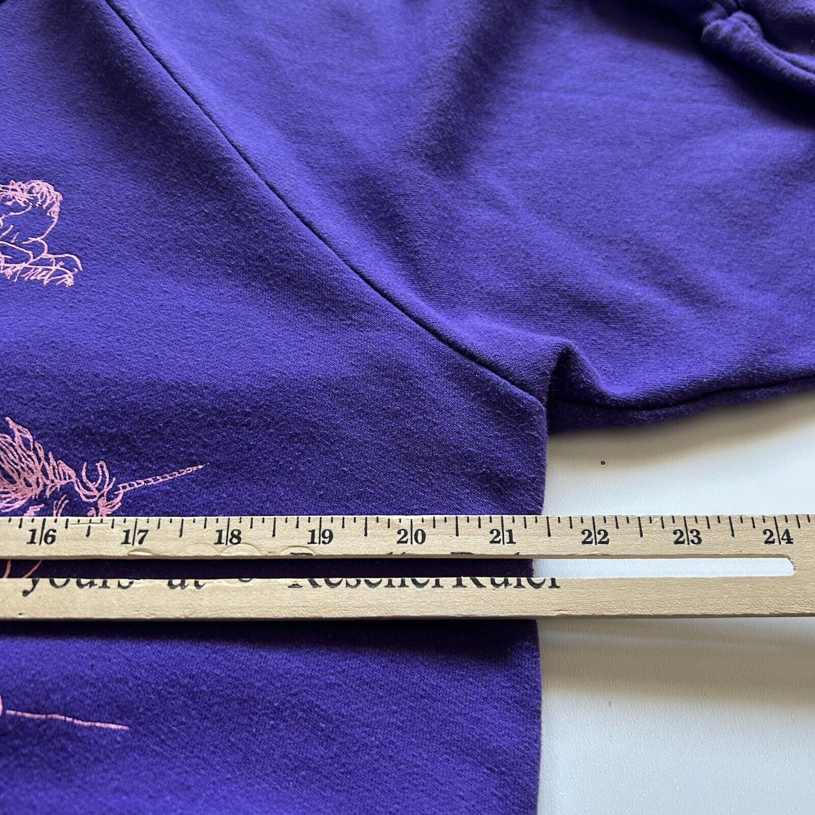 Vintage Vintage 90s Unicorn Mythical Art Crewneck Small Purple Rare Size US S / EU 44-46 / 1 - 3 Thumbnail