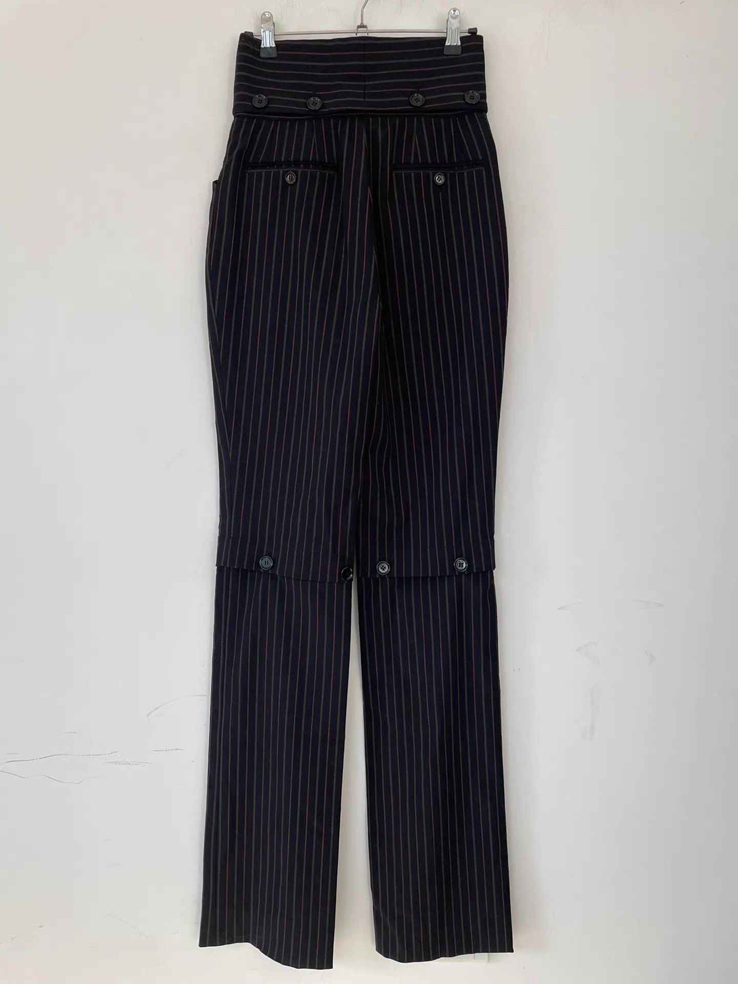 Dolce & Gabbana Dolce & Gabbana Women's High-Waist Wool Trousers Ｑ21 Size 27" / US 4 / IT 40 - 2 Thumbnail