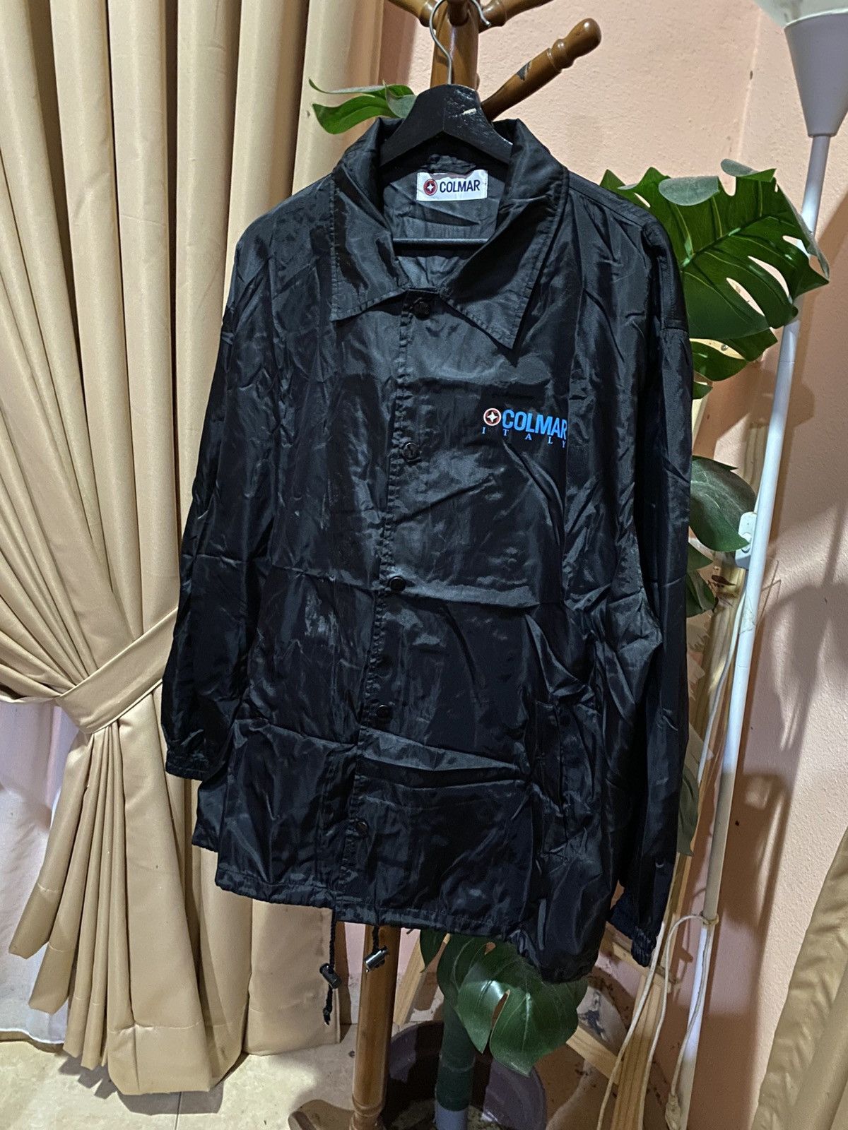 Colmar Vintage Colmar Italy Black Nylon Coach Jacket – Lightweight Size US M / EU 48-50 / 2 - 4 Thumbnail
