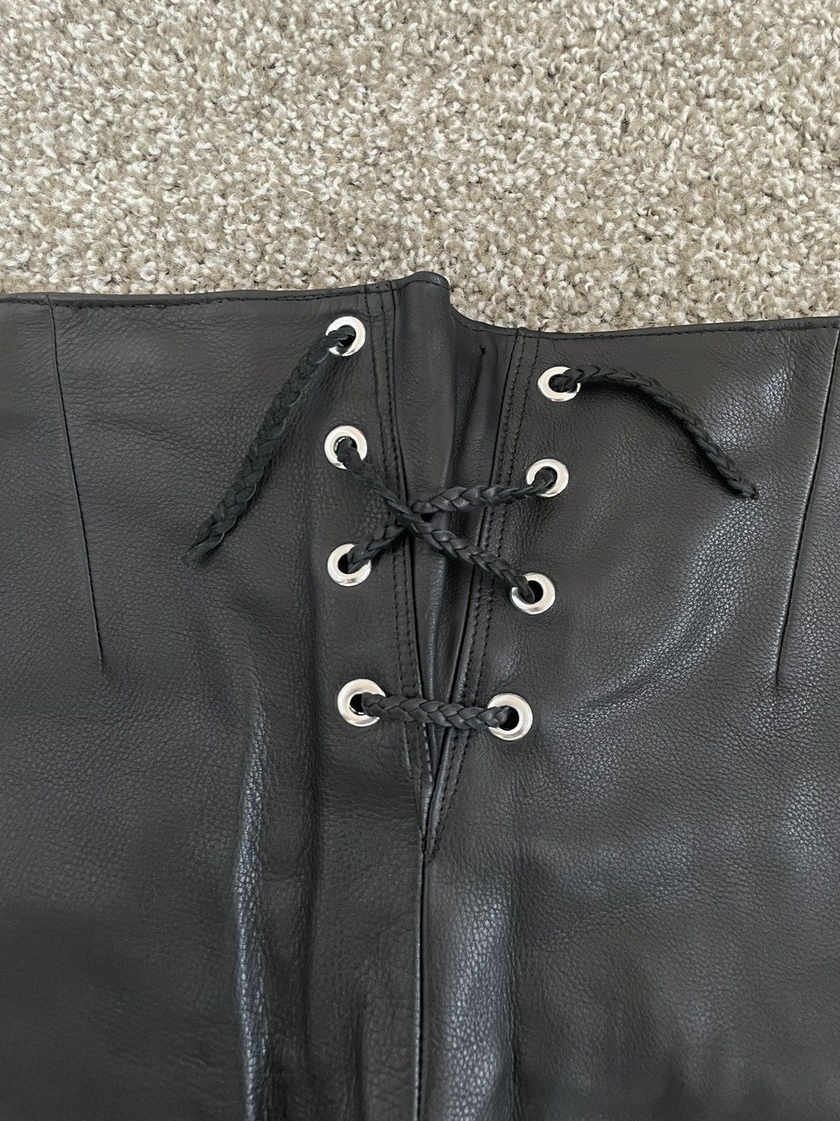 Chrome Hearts Chrome Hearts Leather Le Fleur Pants Size 24" / US 00 / IT 34 - 6 Thumbnail