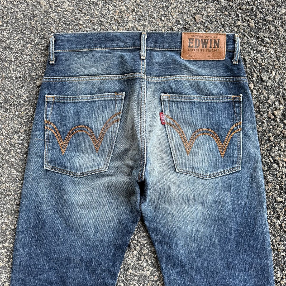 Edwin VINTAGE EDWIN MUD WASHER FADED JEAN DENIM PANTS Size US 35 - 10 Thumbnail