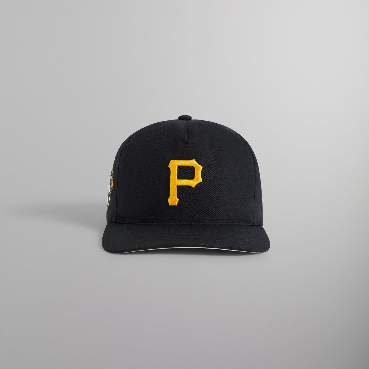 image of Kith ‘47 Pittsburg Pirates Hitch Snapback Black Cap Hat Ss24, Men's