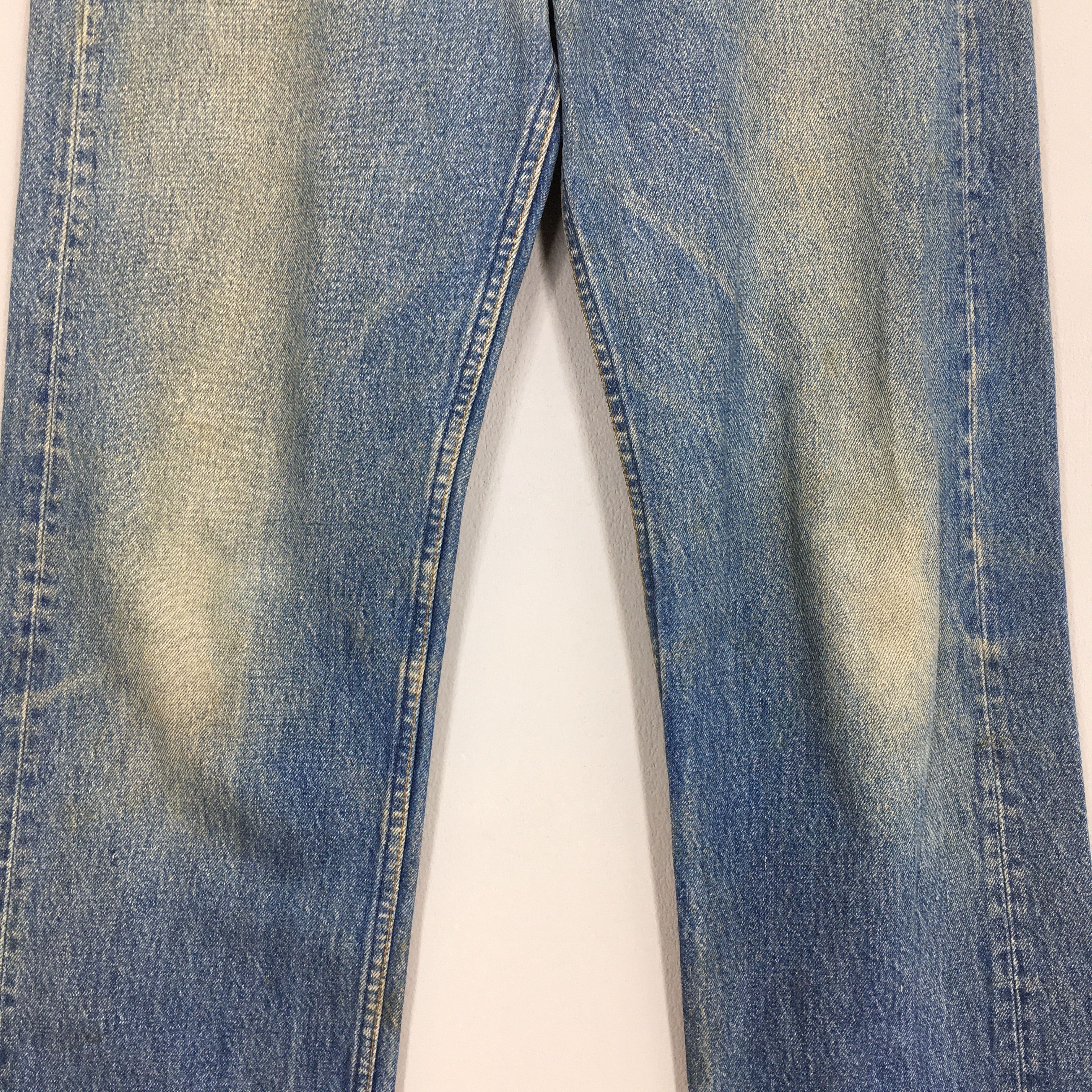 Size 34x34.5 Vintage Levi's 501XX Blue Stone Washed Jeans