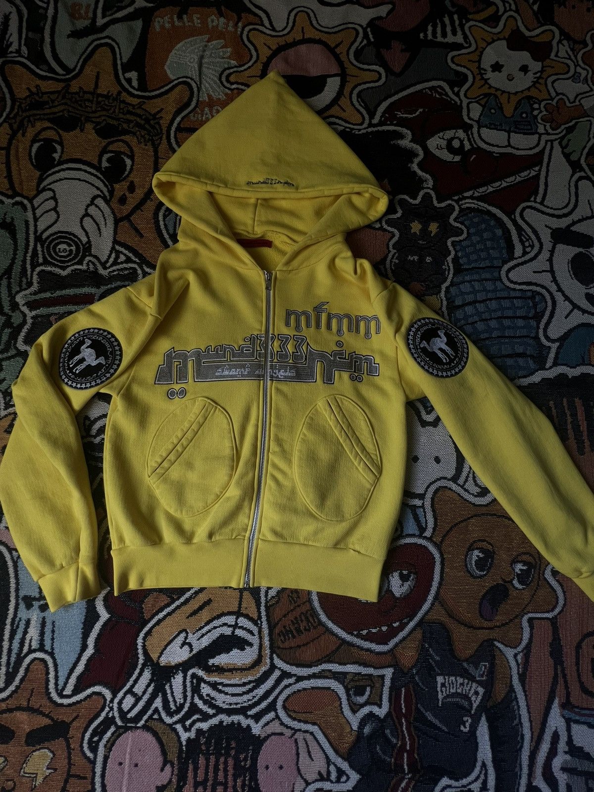 Designer × Japanese Brand × murd333r.fm Murd333r.Fm ‘🎫Yellow🎫’ (Swamp Angels) 🦟Hoodie Size US S / EU 44-46 / 1 - 5 Thumbnail
