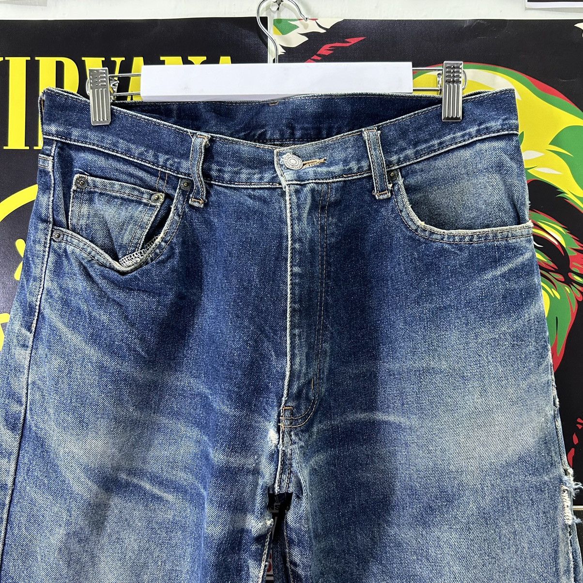 Vintage Vintage Japanese Brand Single R Distressed Denim Size US 32 / EU 48 - 3 Thumbnail