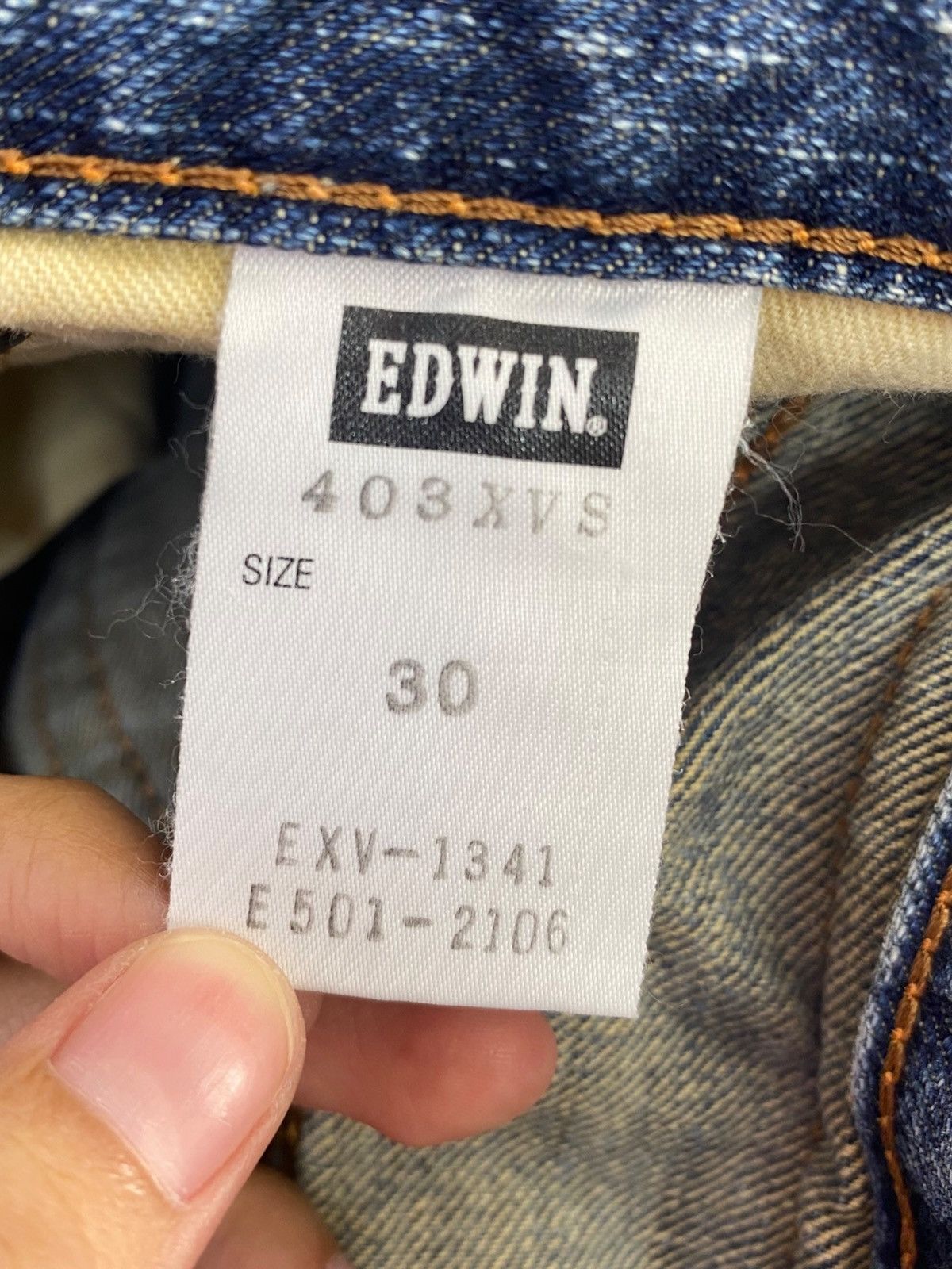 Edwin Edwin Faded Wash Whiskers Style Loose Jeans Size US 30 / EU 46 - 11 Thumbnail