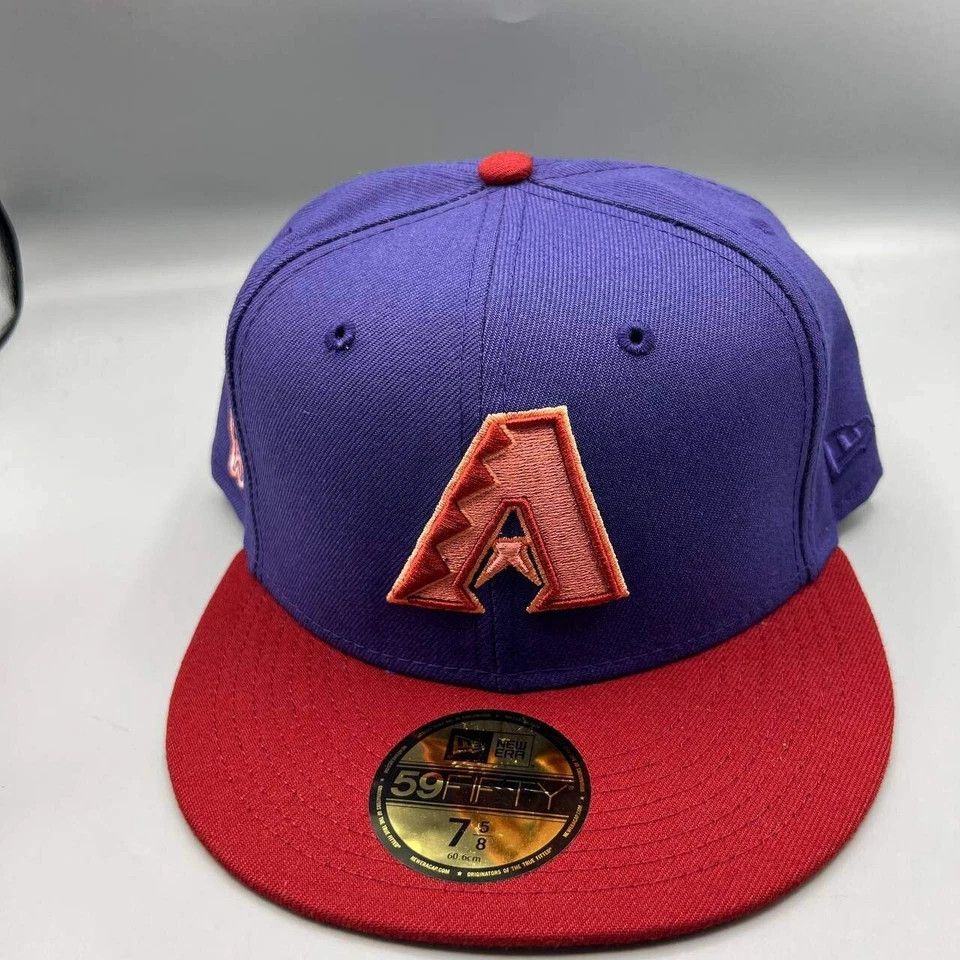 New Era Arizona Diamondbacks Hat Men 7 5/8 59Fifty New Era Fitted Size ONE SIZE - 3 Thumbnail