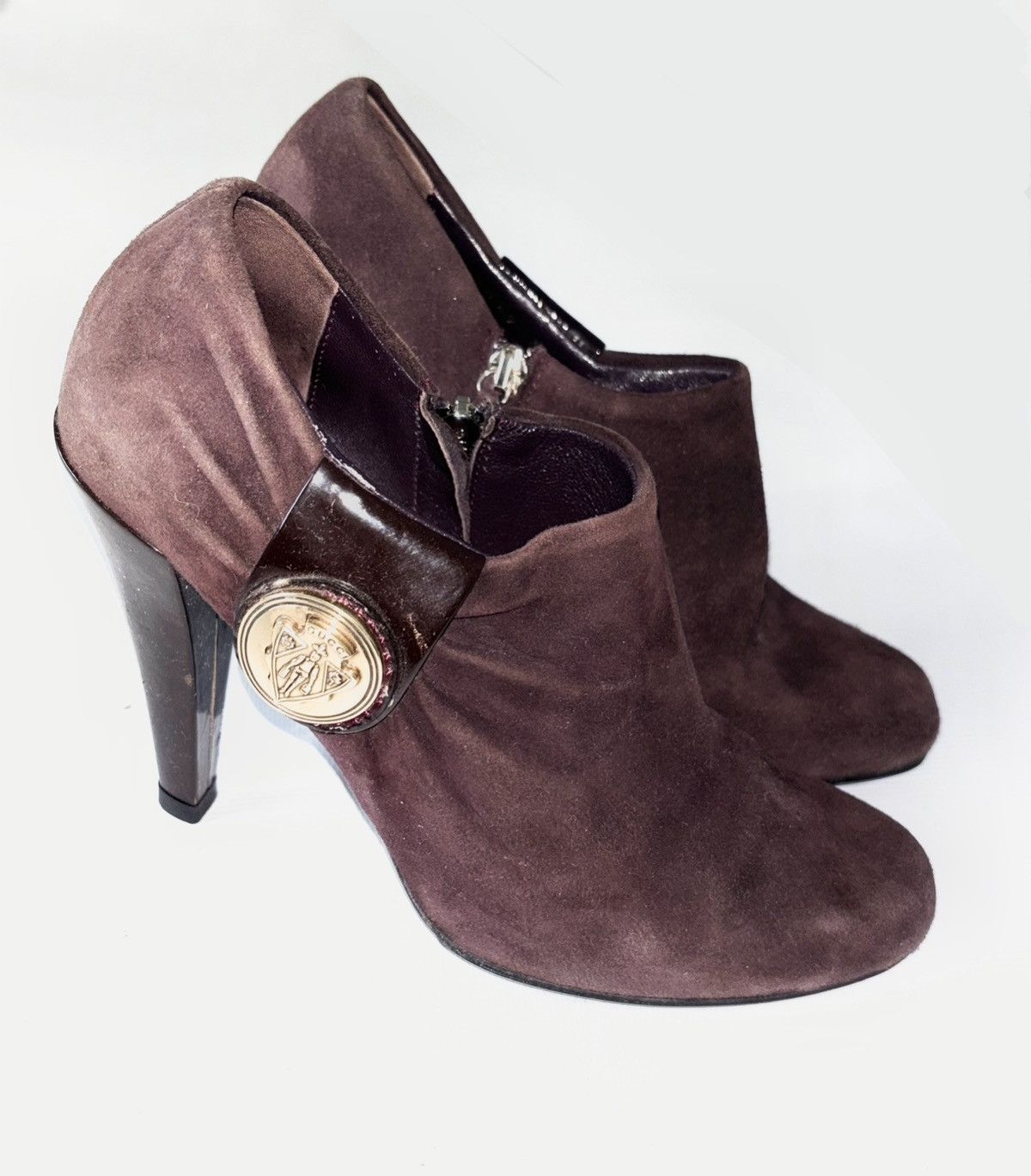 Gucci Vintage Gucci suede leather heels Size US 7 / IT 37 - 1 Thumbnail