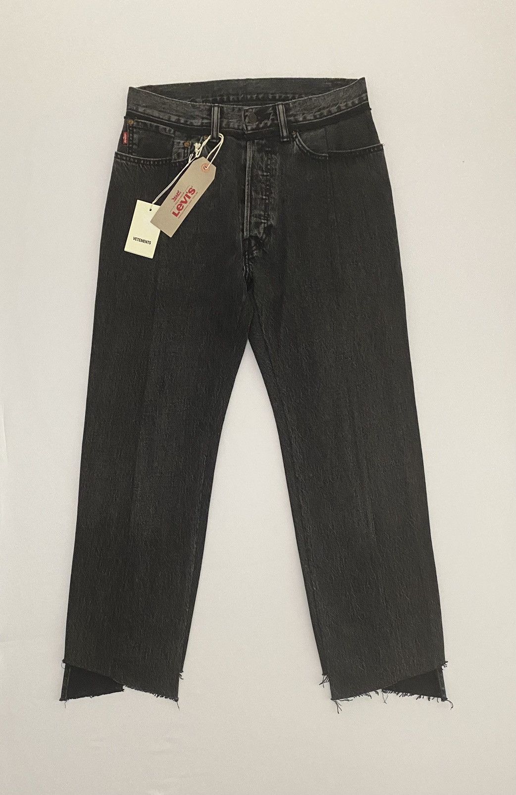 vetements reworked jeans BLACK 2 - レディース