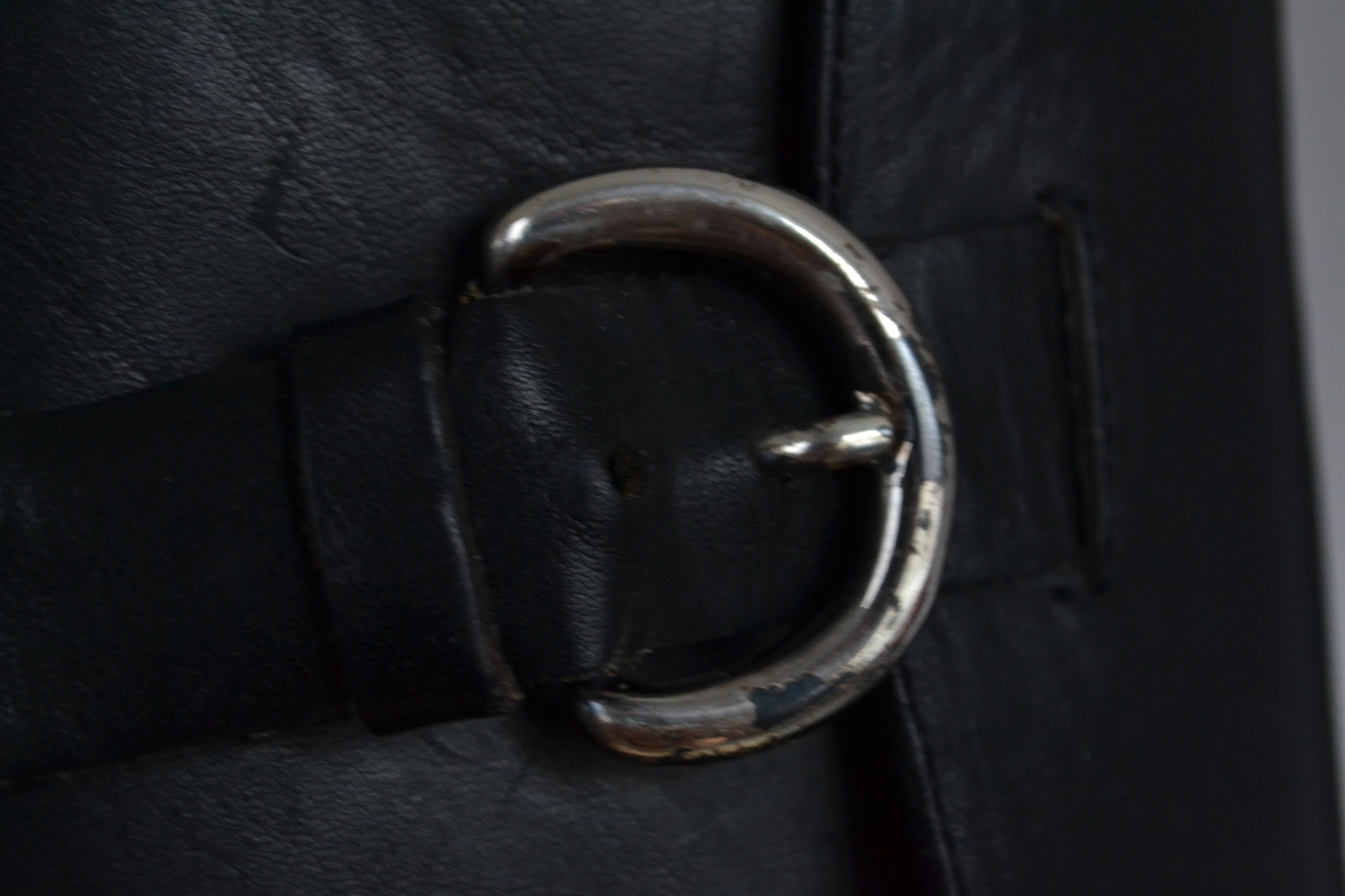 Miu Miu MIU MIU Boots Biker Tall Belt Leather Black Vintage PRADA Size US 8 / IT 38 - 14 Thumbnail