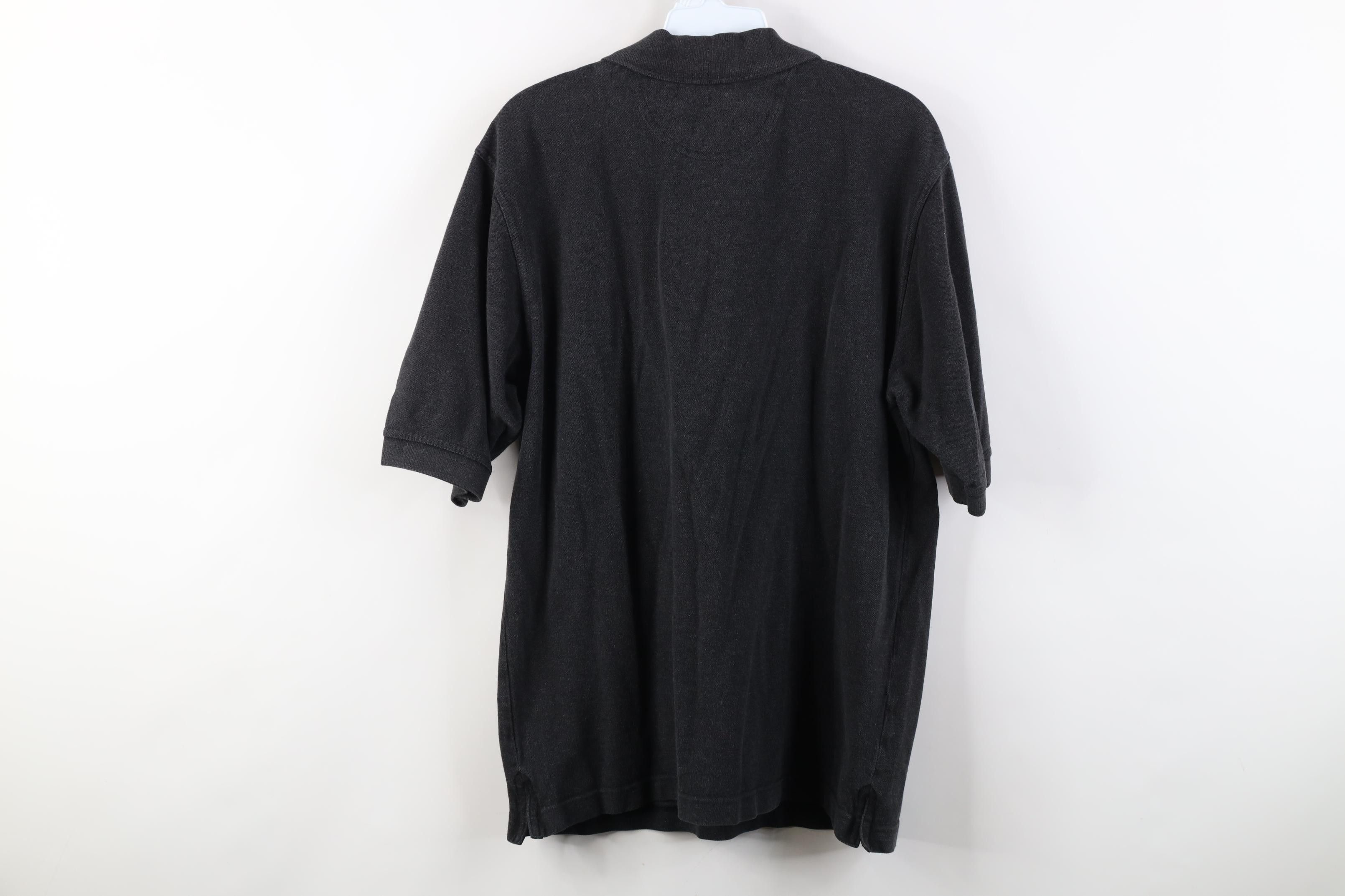 Reebok Vintage 90s Reebok Spell Out Collared Golf Polo Shirt Black Size US S / EU 44-46 / 1 - 12 Thumbnail