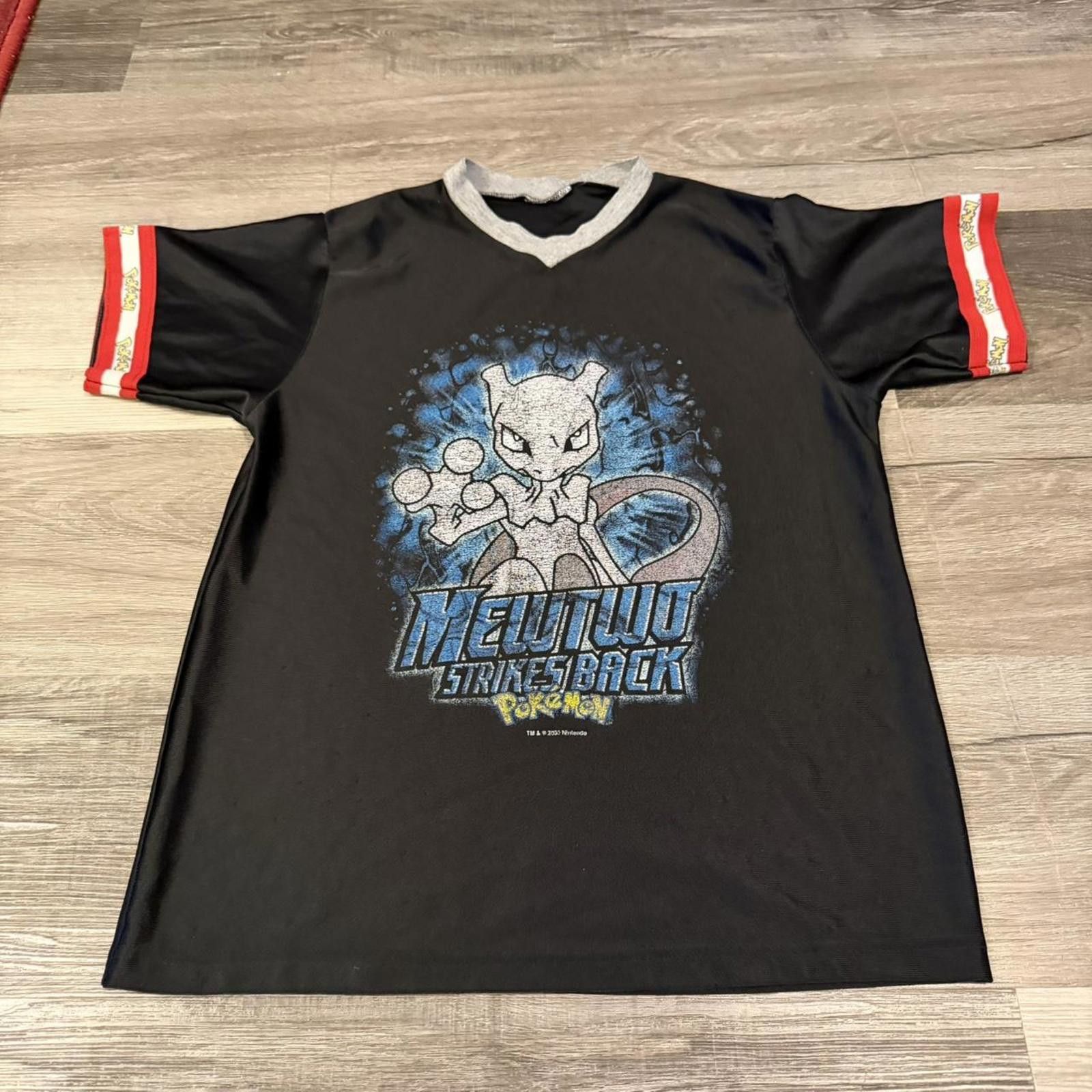 Vintage Pokémon mewtwo strikes back t shirt 2000 S